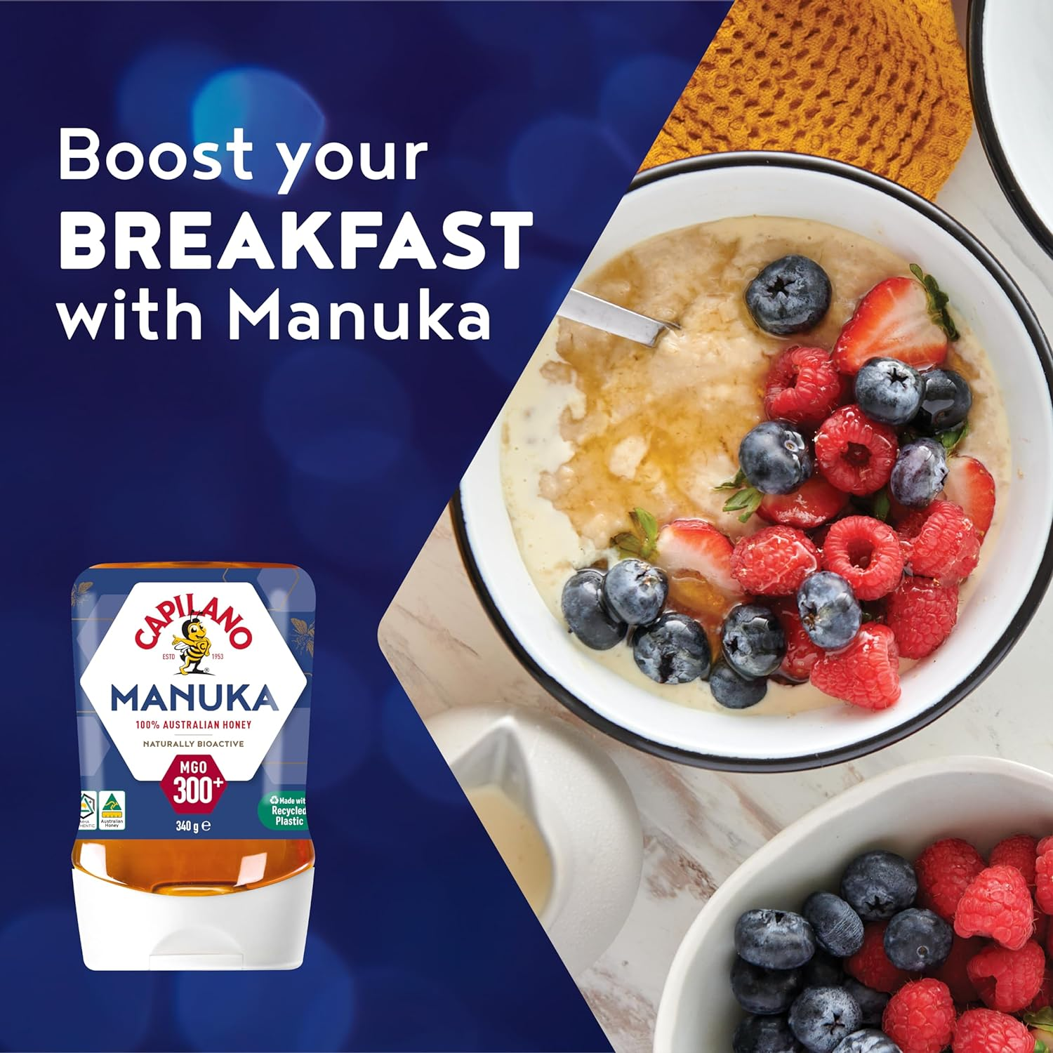 Capilano Active Manuka, 100% Pure Australian, Premium, MGO300+, 340G image number 1