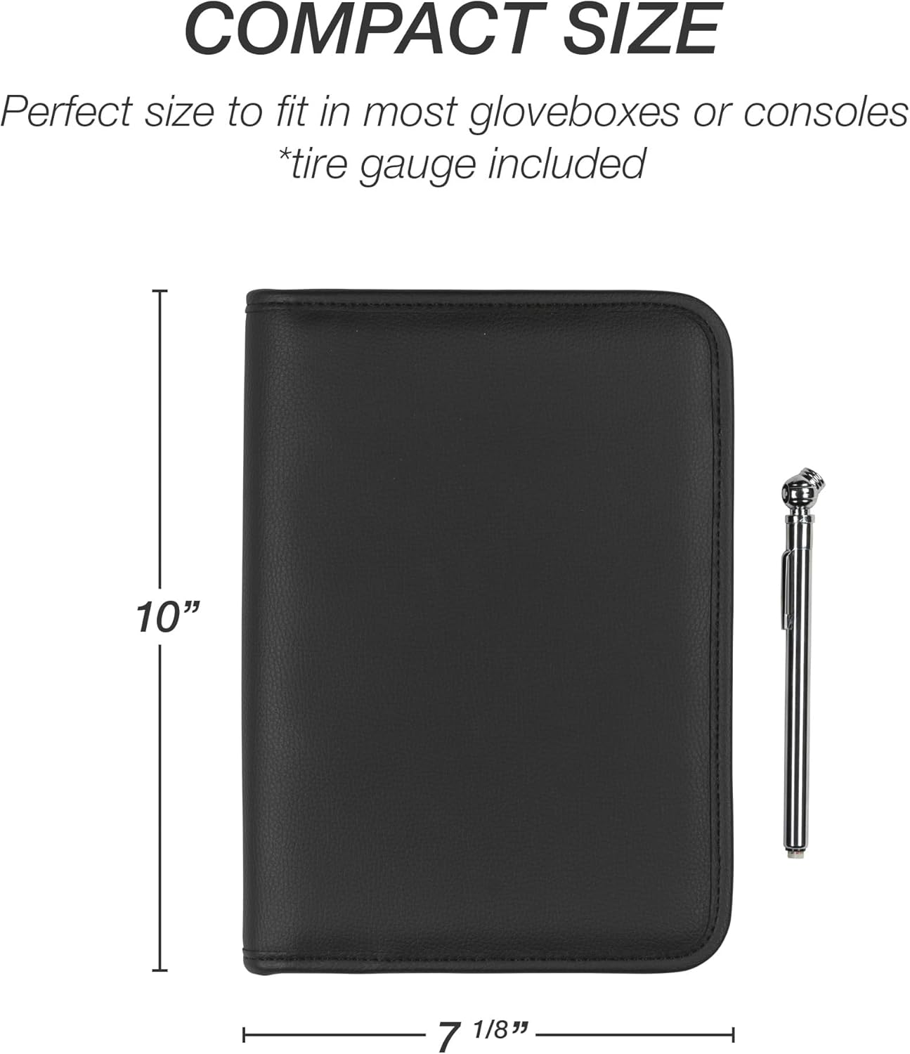 Samsill Glove Box Organizer, Compact 7.25 X 10 Inches, Zipper Car Organizer - Owner'S Manual, Car Document Holder, Black image number 5