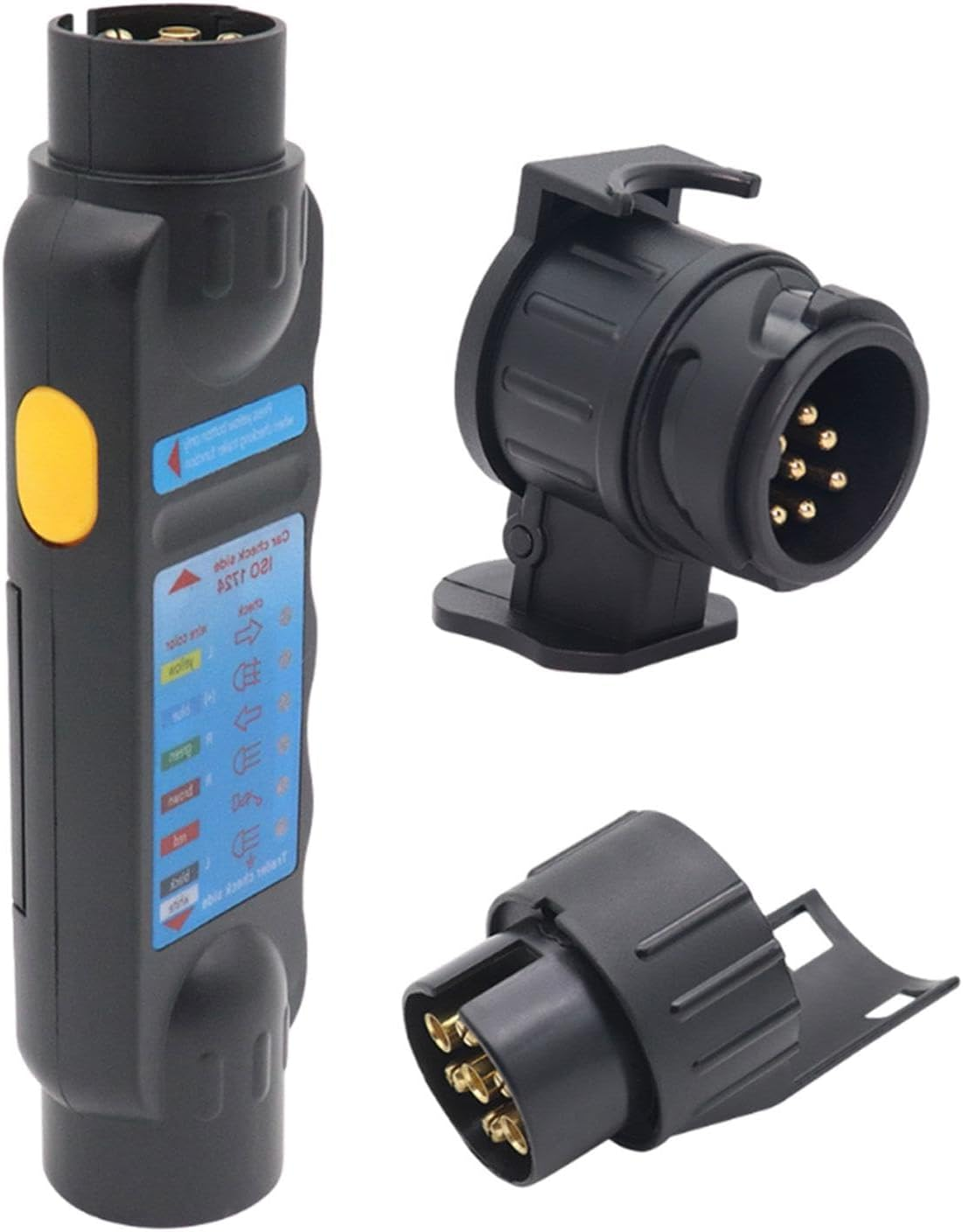 Magideal 7 Pin Trailer Tester Tool, 12V Truck Trailer Plug Socket Tester Trailer Light Tool image number 3