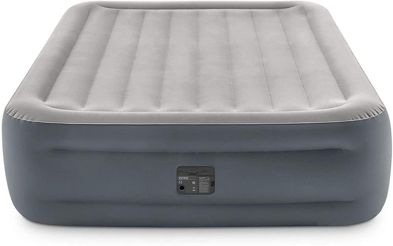 INTEX 64126NZ Dura-Beam plus Essential Rest Air Mattress: Fiber-Tech &ndash; Queen Size &ndash; Built-In Electric Pump &ndash; 18In Bed Height &ndash; 270Kg Weight Capacity image number 4