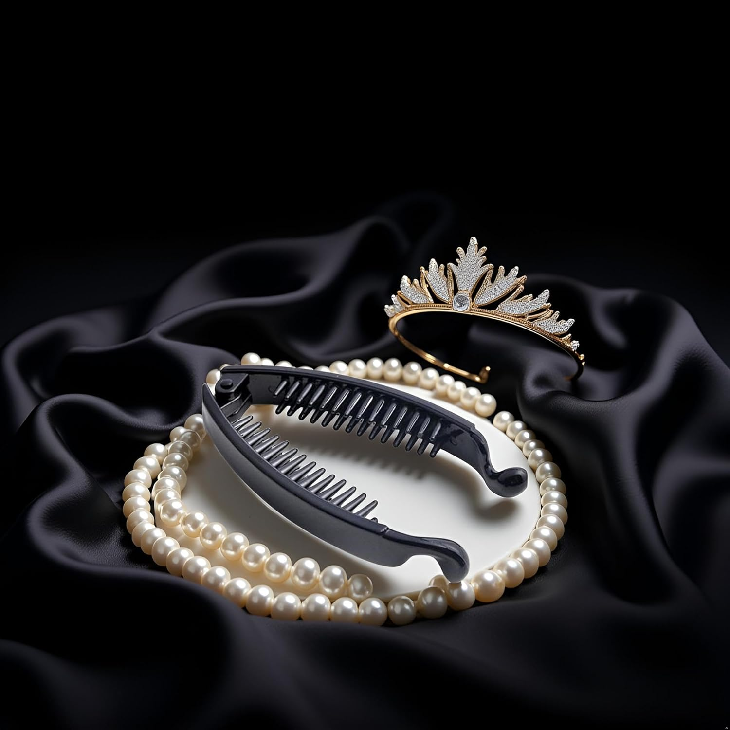 1Pc Black Woman'S Banana Hair Clips Twisted Clips Hair Clips Hairpins Hair Accessories