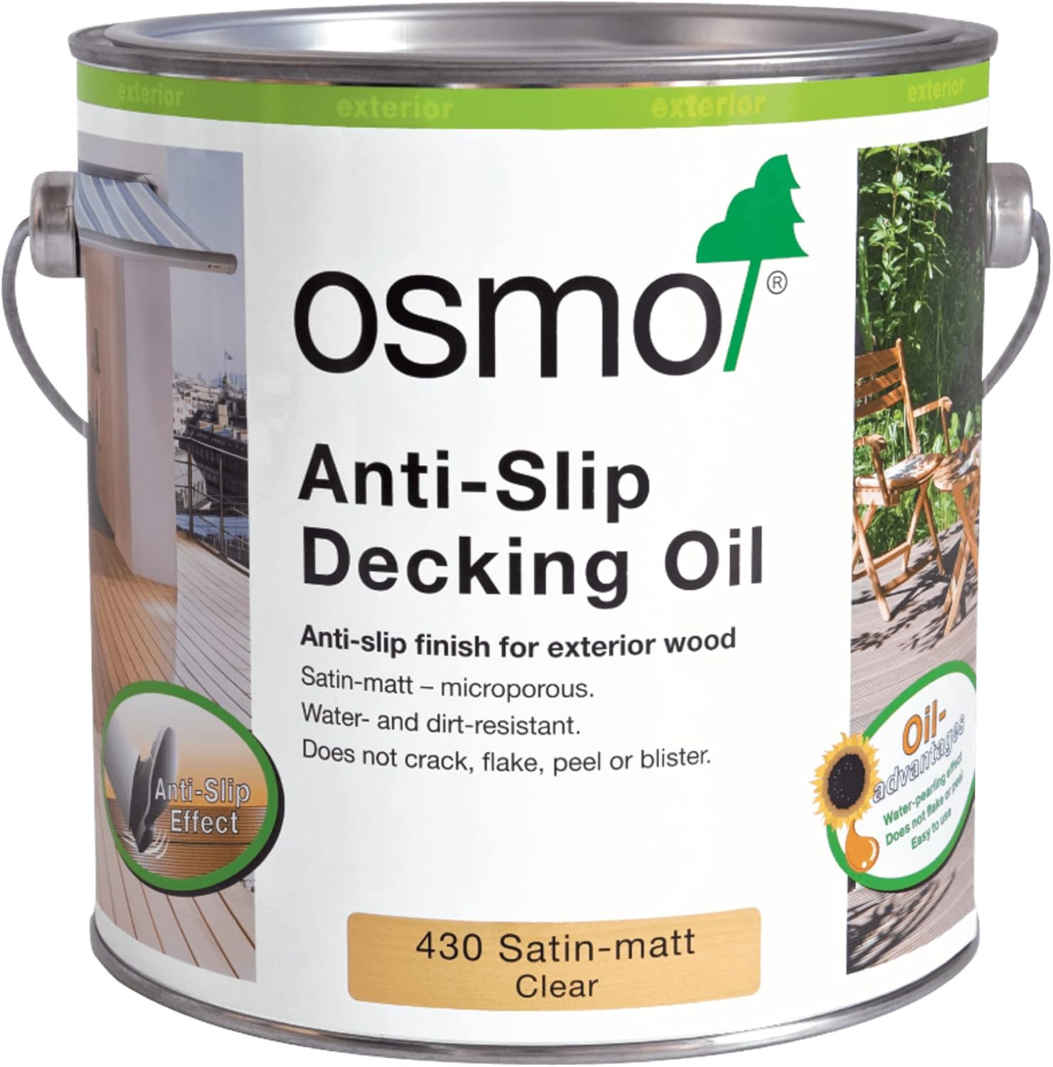 Osmo anti Slip Decking Oil (430) 750Ml image number 1