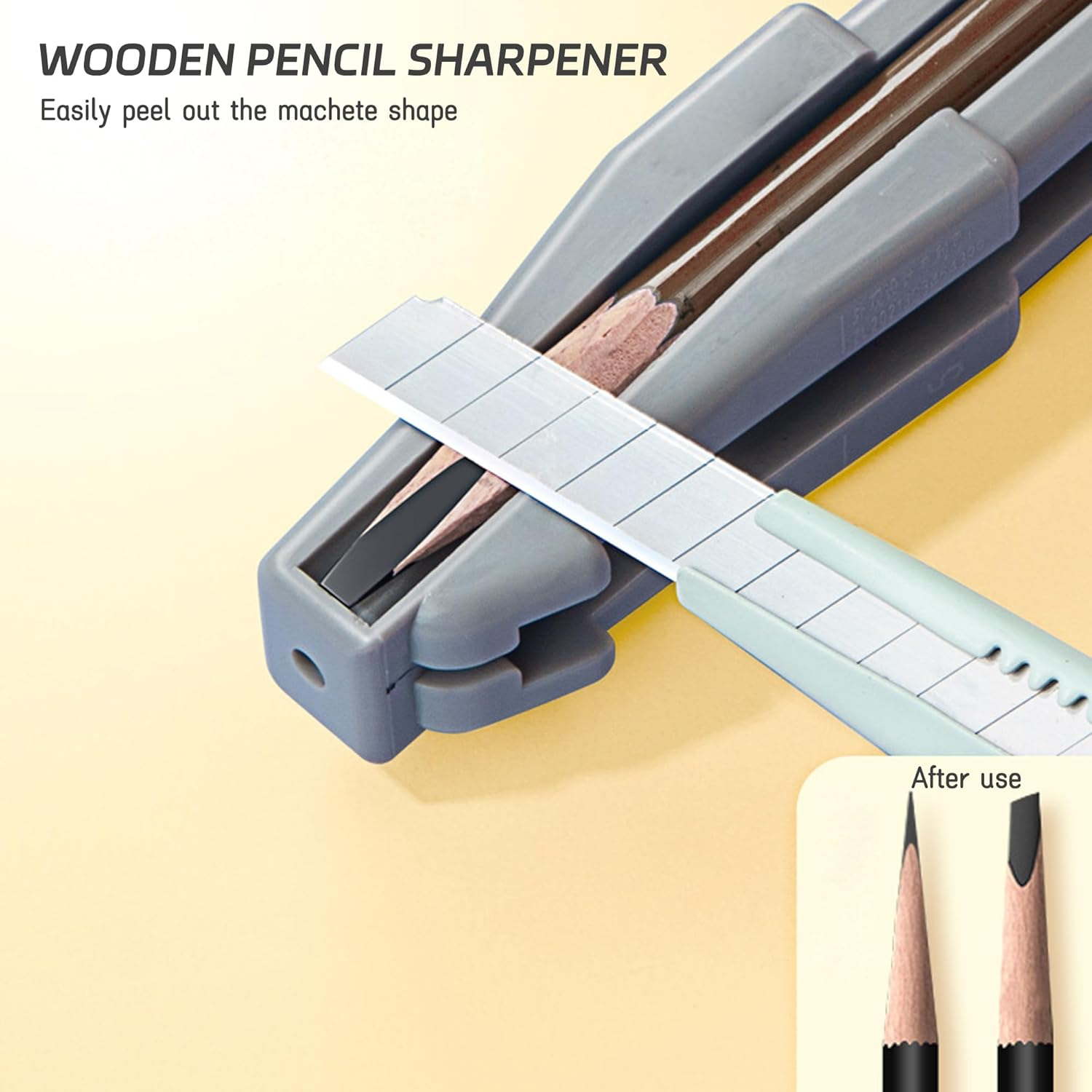 Duckbill-Shape Eyebrow Pencil Sharpener - 4 in 1 Safe Blade Guard Shaper with Non-Slip Grip, Easy to Use, Design for Makeup Beginners image number 3