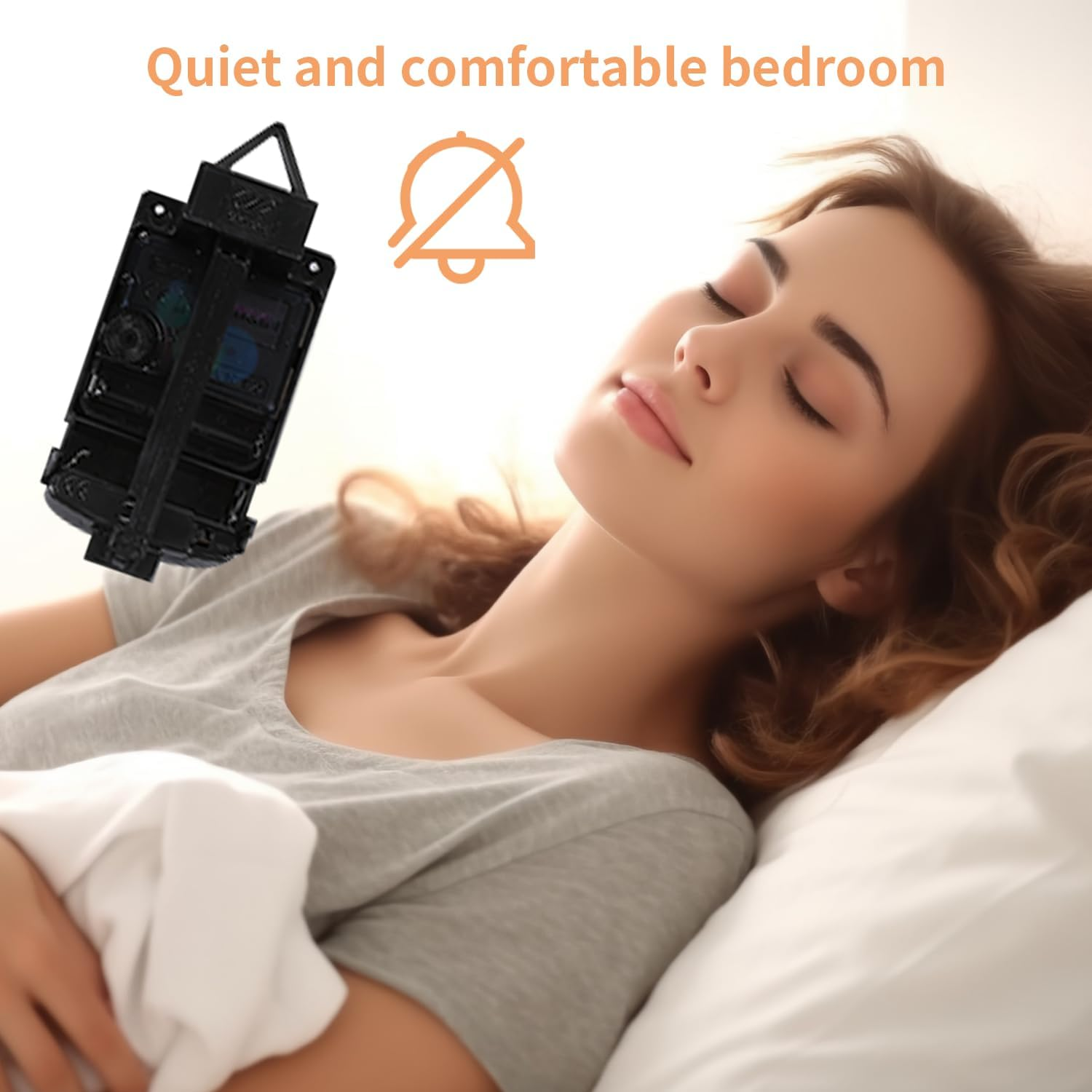 Large Wall Clock Decor Modern Decorative Clock Non Ticking Pendulum Wall Clocks for Bedroom Office Kitchen Silent Big Wall Clock with 1 Ornaments Wall Decor for Home 13.7 * 23.6 Inch Golden image number 5