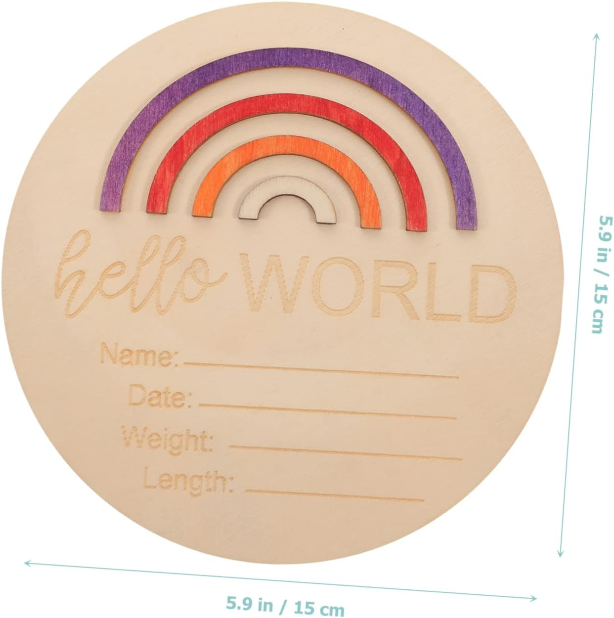 Milestone Sign Wooden Monthly Cards for Newborn Announcement Natural Wood Milestone Discs for Girl Boy Photography Durable Safe Design image number 4