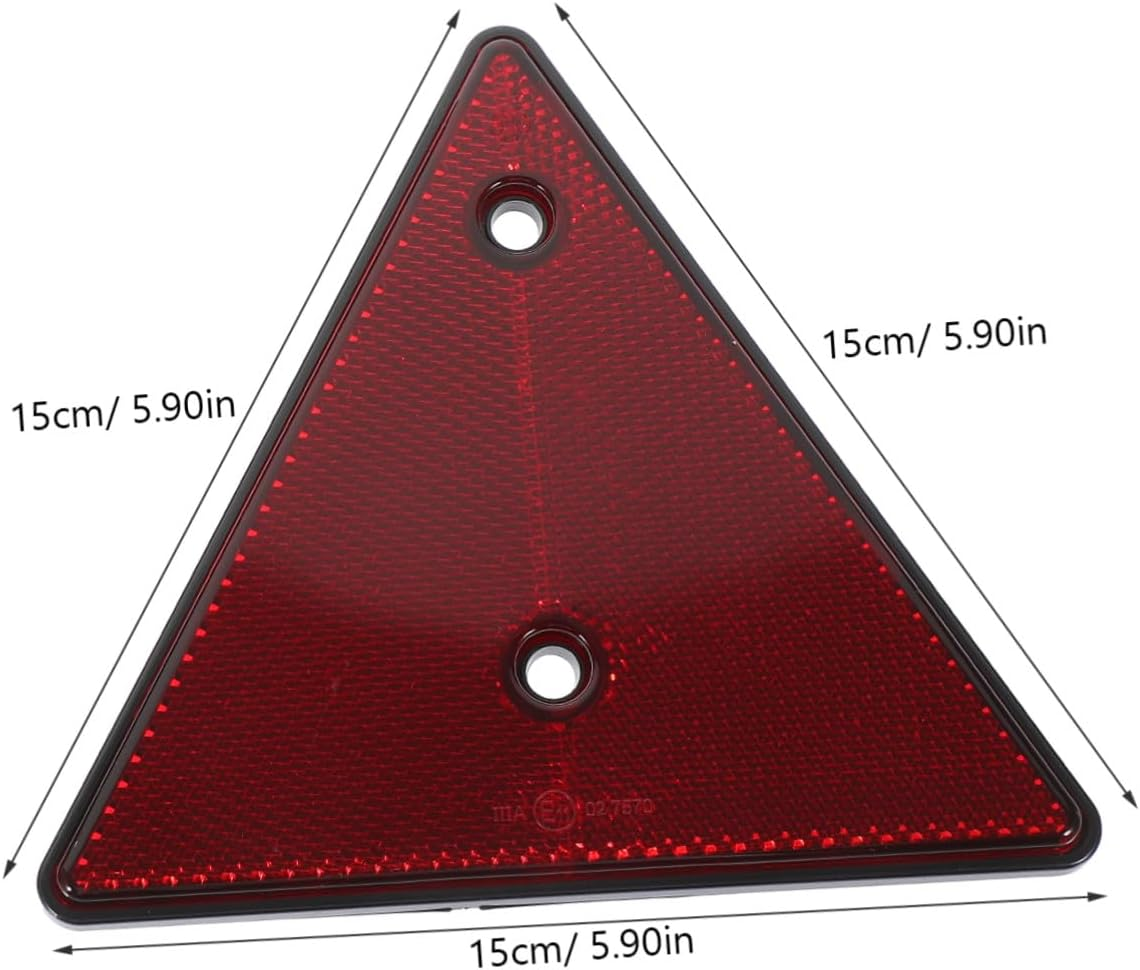 2Pcs Reflective Sign Triangle Warning Signs for Vehicle Safety Roadside Reflective Road Triangles for Car Emergency image number 3