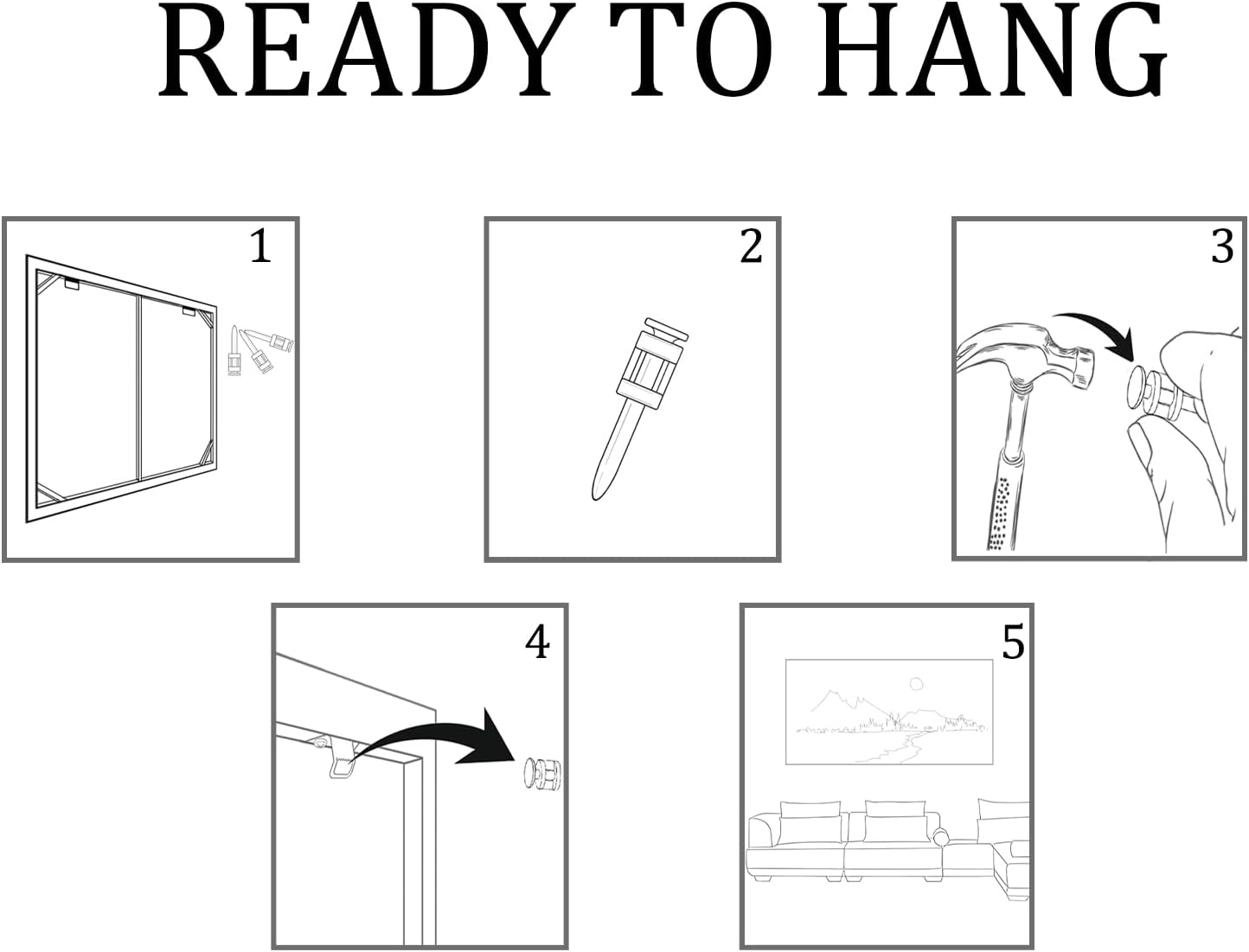 AJAZIKO Abstract Wall Art - Colorful Canvas Wall Art, Framed for Living Room Decor - Modern Large Wall Art - above Bed Wall Decor for Dedroom -Oil Painting Wall Art, 20&times;40IN image number 3