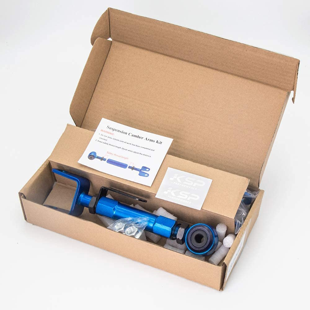 KSP Rear Camber Arms for 2002-2006 CR-V and 2003-2011 Honda Element, Upper Control Rod Adjustable -2&deg; to +4&deg; (Degree) Suspension Kits, 2PC image number 3