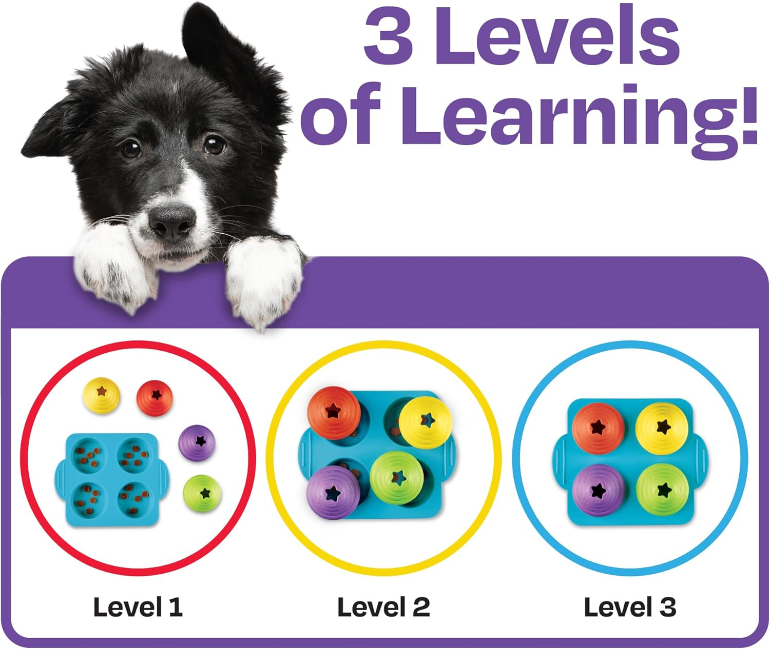 Brightkins Cupcake Party Treat Puzzle Dog Toy image number 2