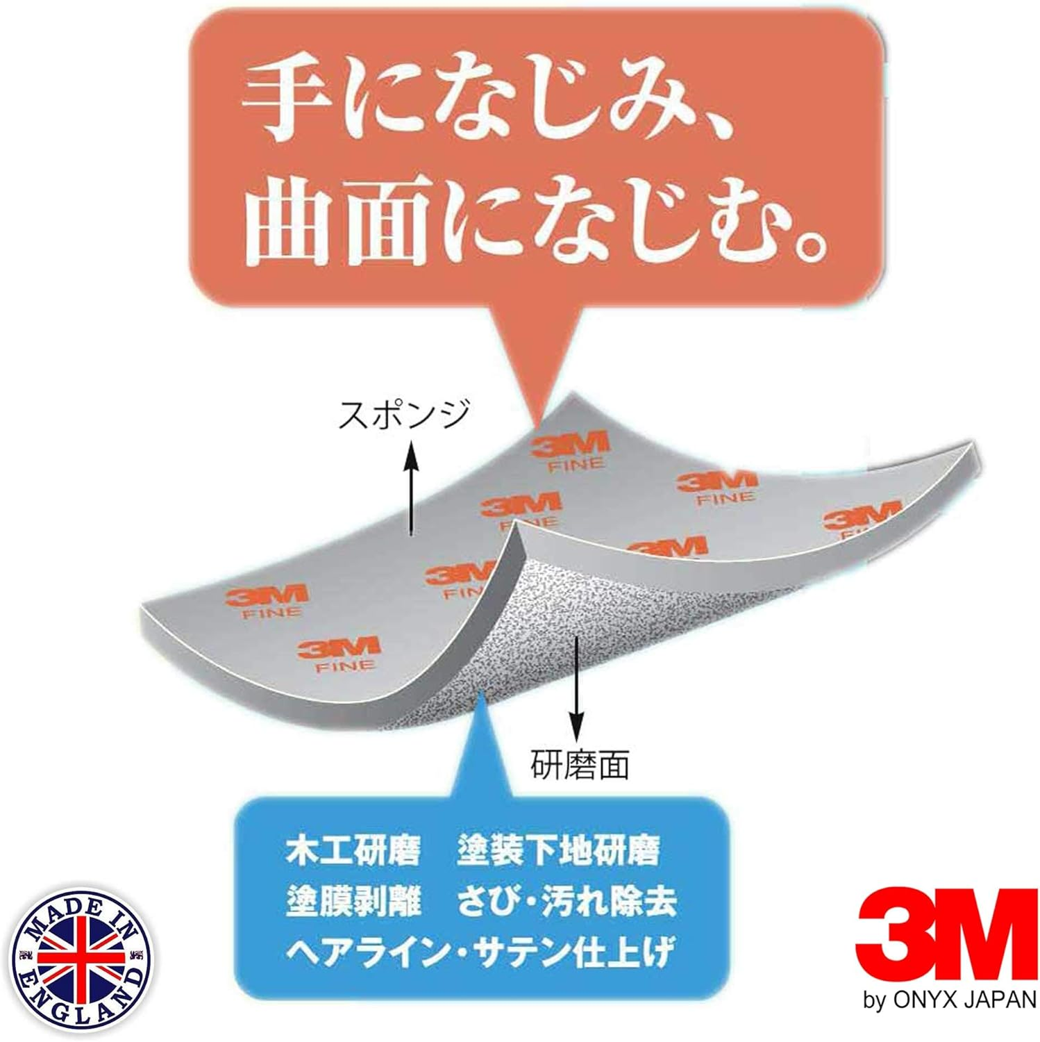 3M 2604 Fine Softback Sanding Sponge image number 6