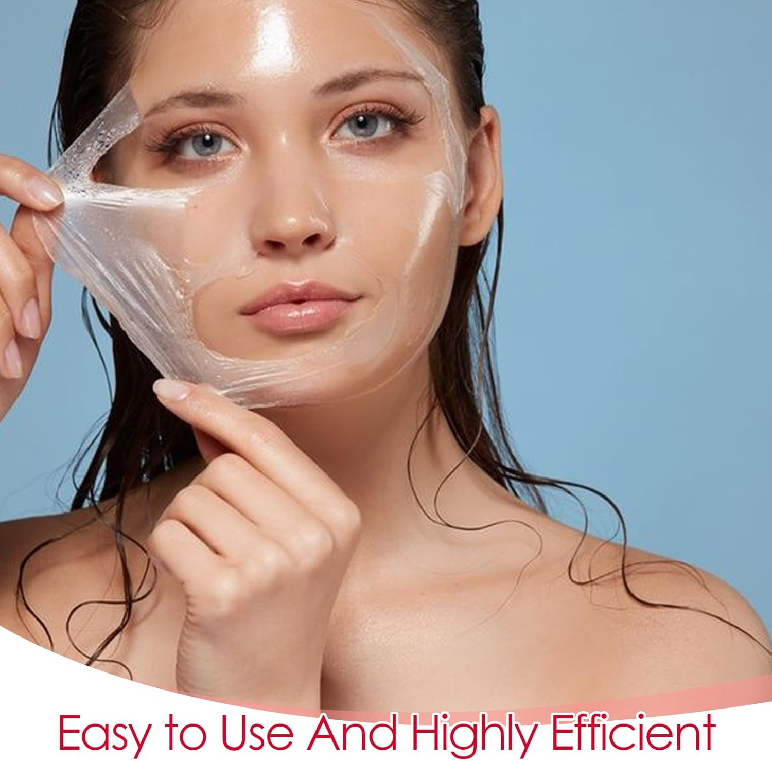 Real Collagen Fit Hydrolyzed Collagen Wrapping Mask - Peel off Facial Mask for Elasticity, Hydration & Glow, Glass Skin Moisturiser, Korean Skin Care, Self Care Treatment, Hydrating & Firming, 50Ml image number 5