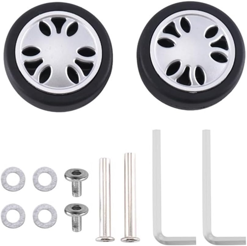 Peakloong Luggage Wheels Replacement Luggage Wheels Parts Environmentally Friendly Wheels 50Mm X 13Mm Kits Universal PU Luggage Repair 4 Pair image number 5