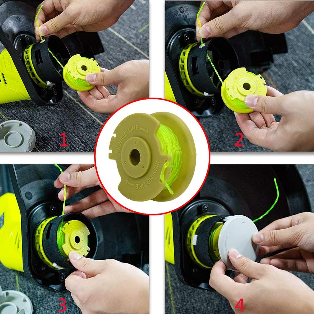 11Feet 0.080Inch String Trimmer Spool Line Compatible for Ryobi O NE plus AC80RL3 18V 24V 40V Cordless Trimmers,Weed Eater String Autofeed Spools Line Parts image number 6