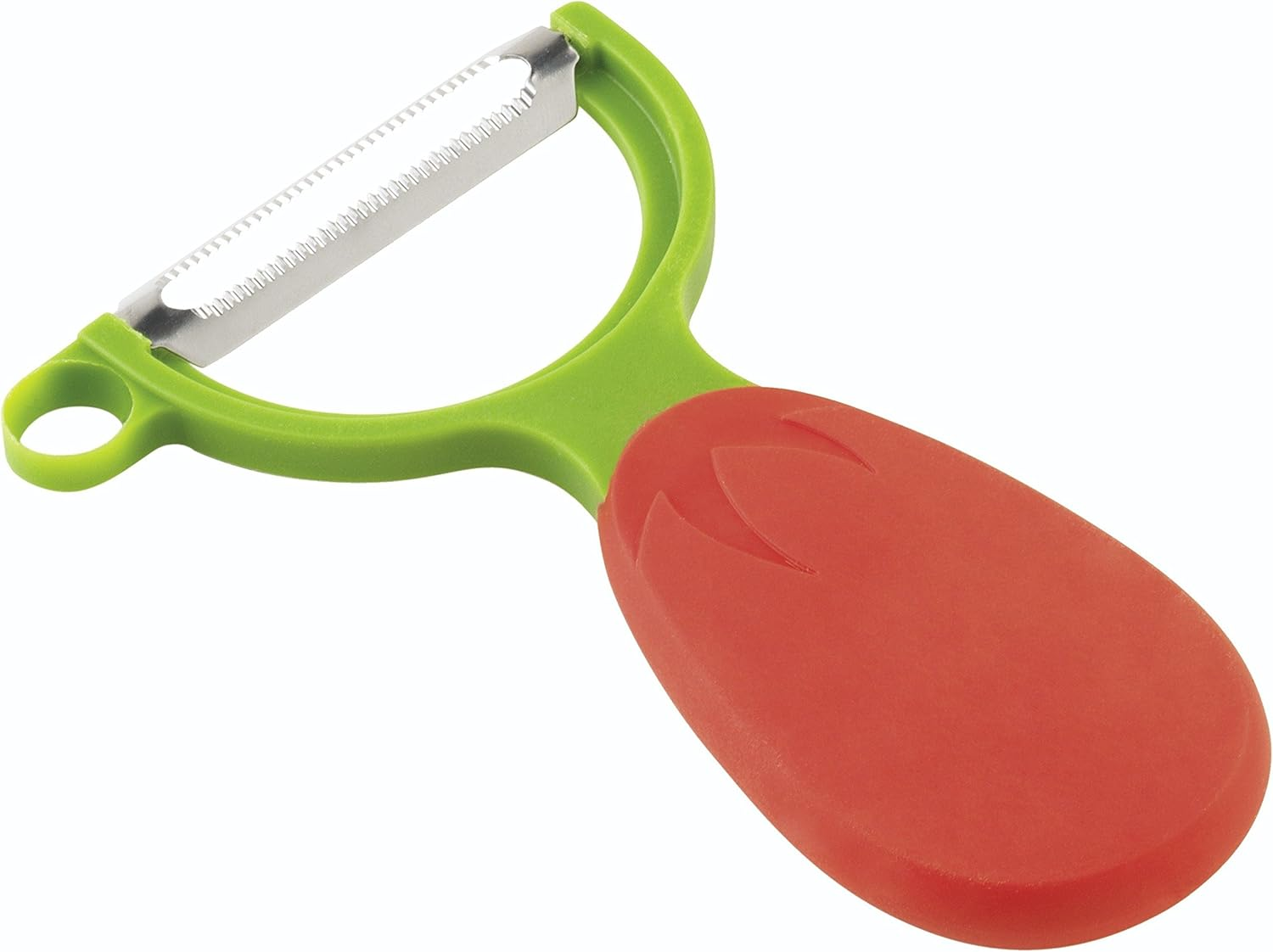 KUHN RIKON 20400 Carrot Handle Julienne Peeler, Orange image number 3