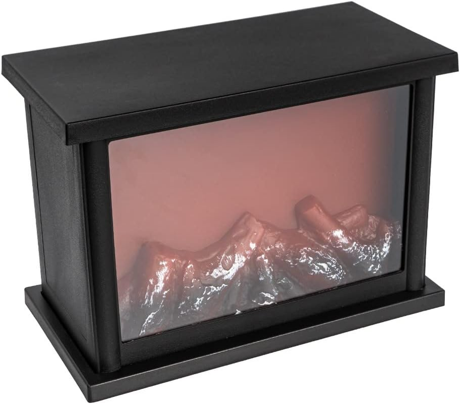 Ideen Mit Herz LED Fireplace,Decorative Fireplace,Electric,Battery Operated,Without Heating,Realistic Fire,Flame Effect,25.5X13.5X18 Cm,With Timer Function (6 Hours On, 18 Hours Off) image number 3