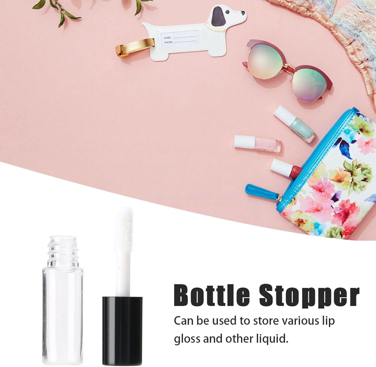 RASTKY Lip Gloss Tube Container 45Pcs .2Ml Lip Gloss Tubes - Refillable Bottle for Cosmetic Storage image number 1