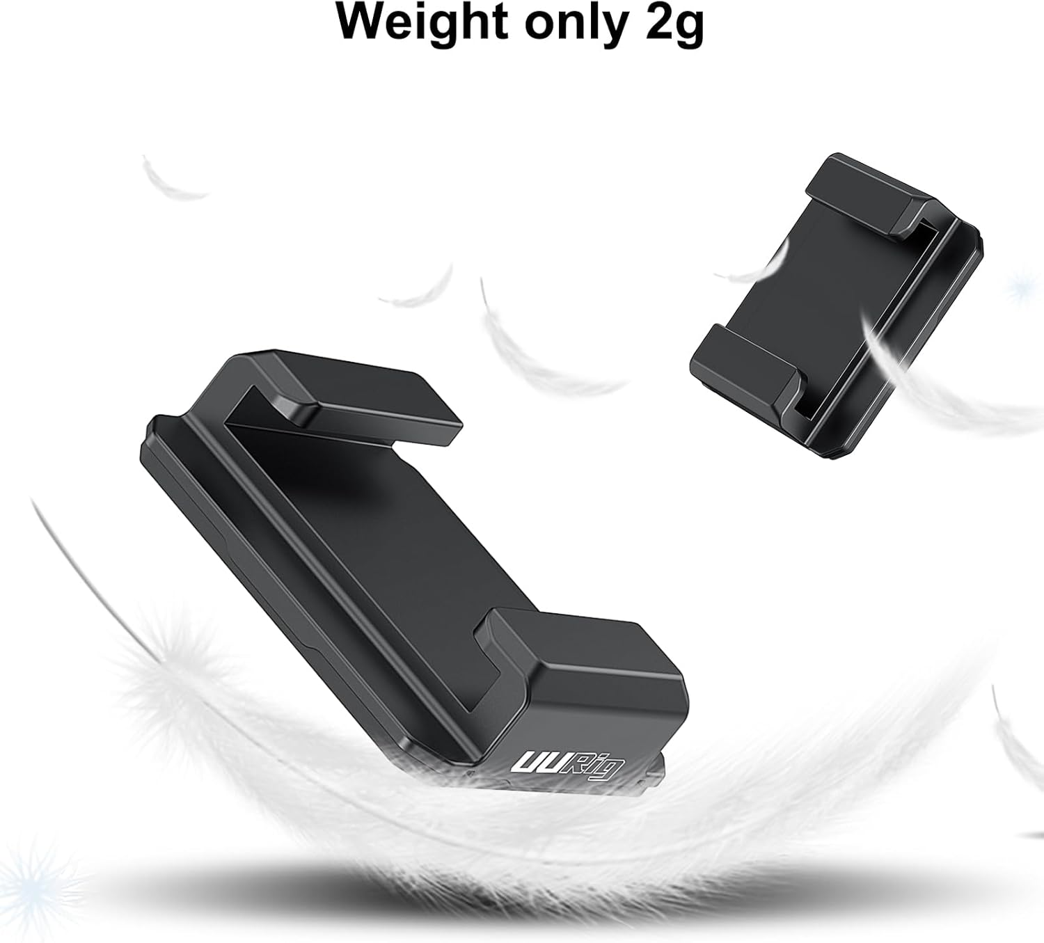 VRIG 2 Packs Plastic Cold Shoe Mount Adapter with Adhesive Stickers, Cold Shoe Bracket Adapter for Camera Cage Flash LED Monitor Cold Shoe Adapter image number 5