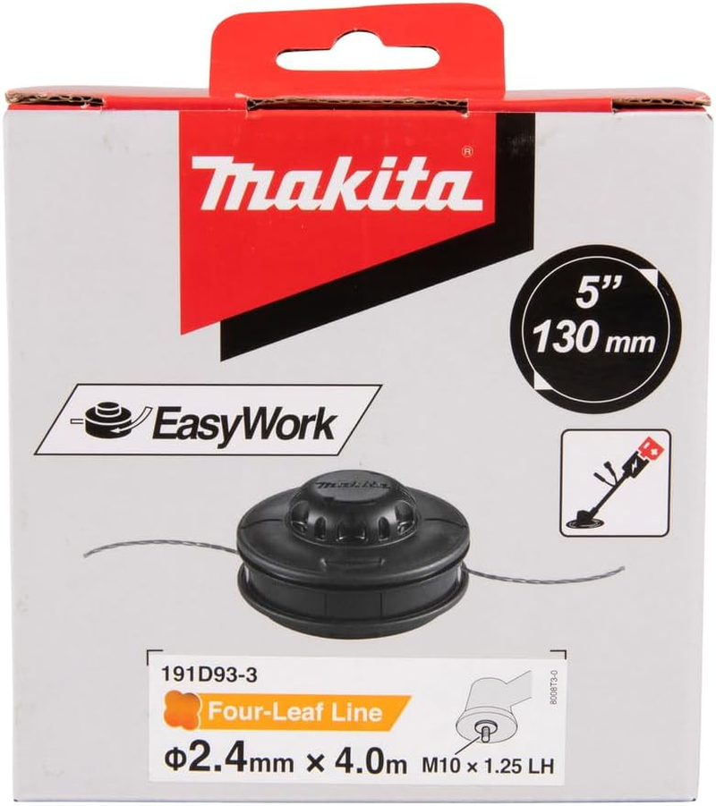 Makita Ezy-Work 130 Mm Nylon Head, Thread M10 X 1.25LH, 2.4 Mm X 4 M Line image number 3