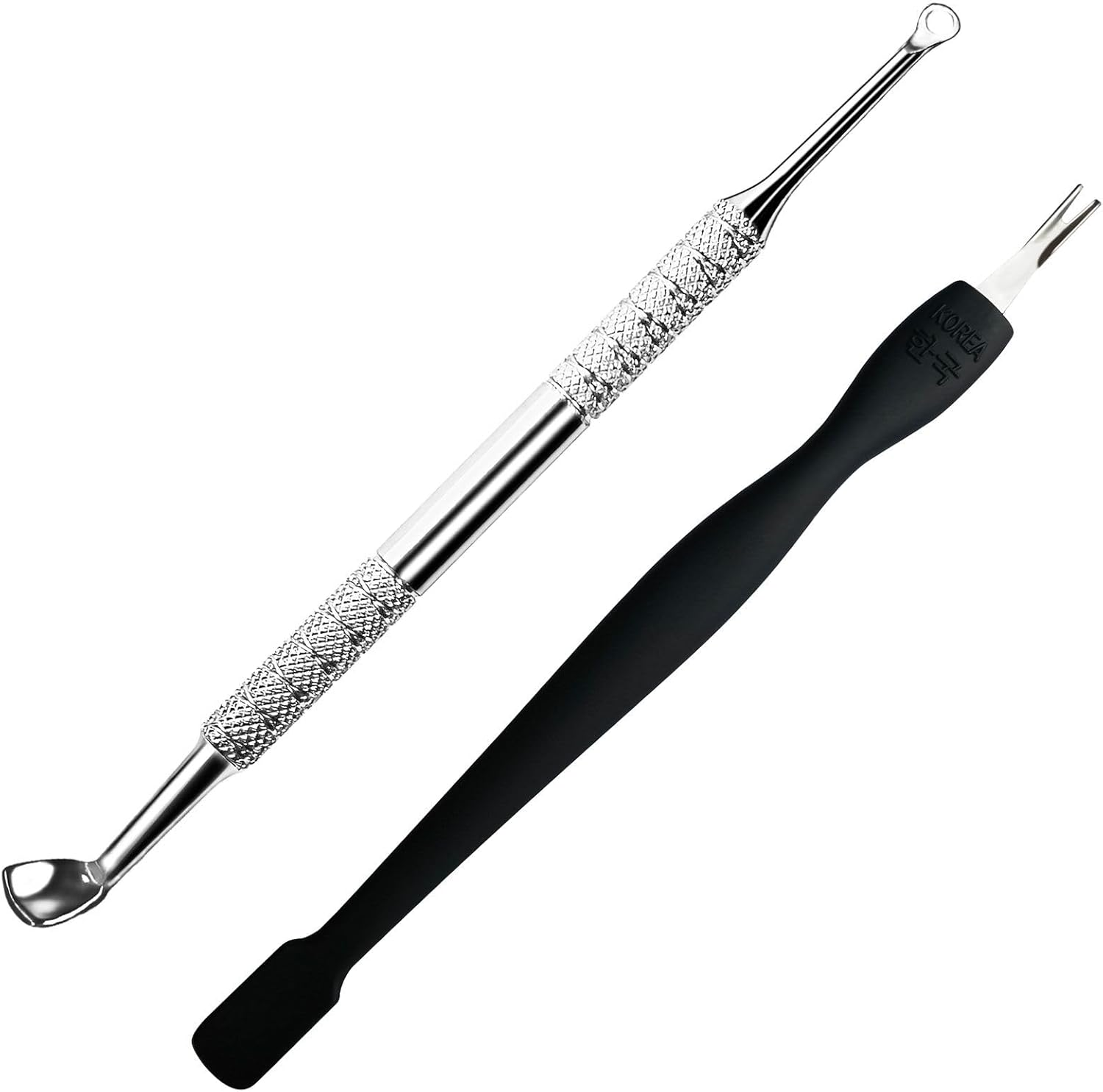 Pingispower Cuticle Pusher with Fork, 2PCS Professional Cuticle Remover Tools, Premium Stainless Steel Cuticle Cutter Durable Manicure Kit and Pedicure Tool Set for Fingernails and Toenails image number 5