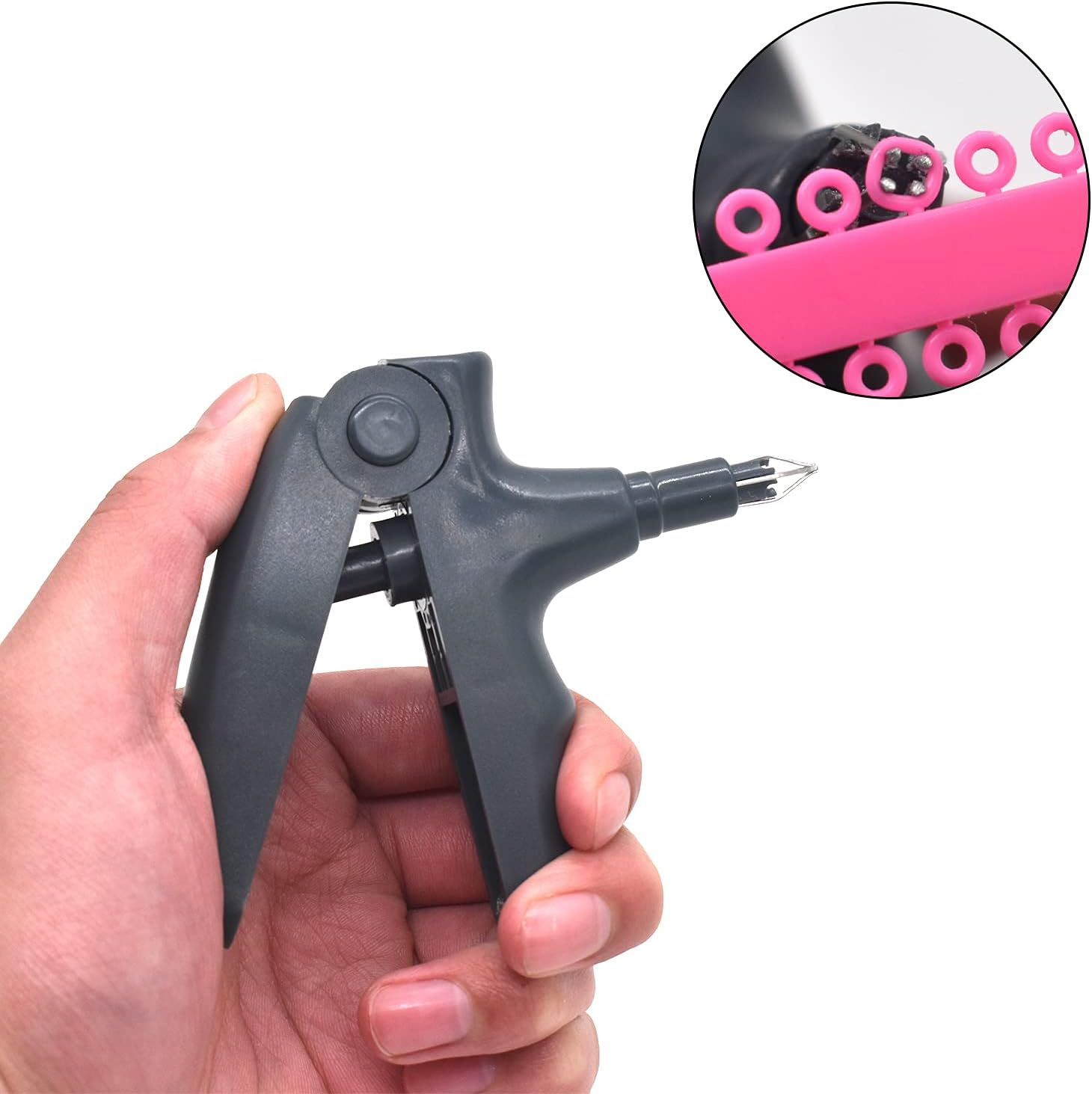 RZJZGZ Dental Orthodontic Ligature Ties and Orthodontic Ligature Gun Dispenser Orthodontic Elastomeric O-Rings Braces Rubber Bands(1040Pcs) image number 2