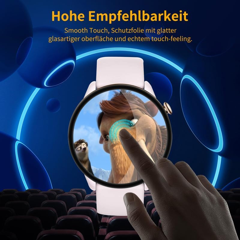 Pack of 2 Premium Tempered Glass Screen Protector for Amazfit GTR Mini HD Clear Protective Glass for Amazfit GTR Mini Tempered Glass Screen Protector image number 4