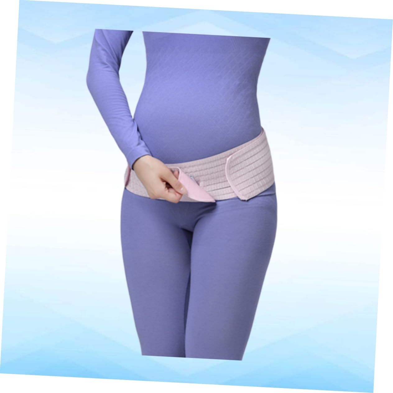 Breathable Pregnancy Abdominal Belt Dual-Purpose Postpartum Pelvic Support Band for Pregnant Women Pink Free Size Waist Care and Back Brace Maternity Bellyband