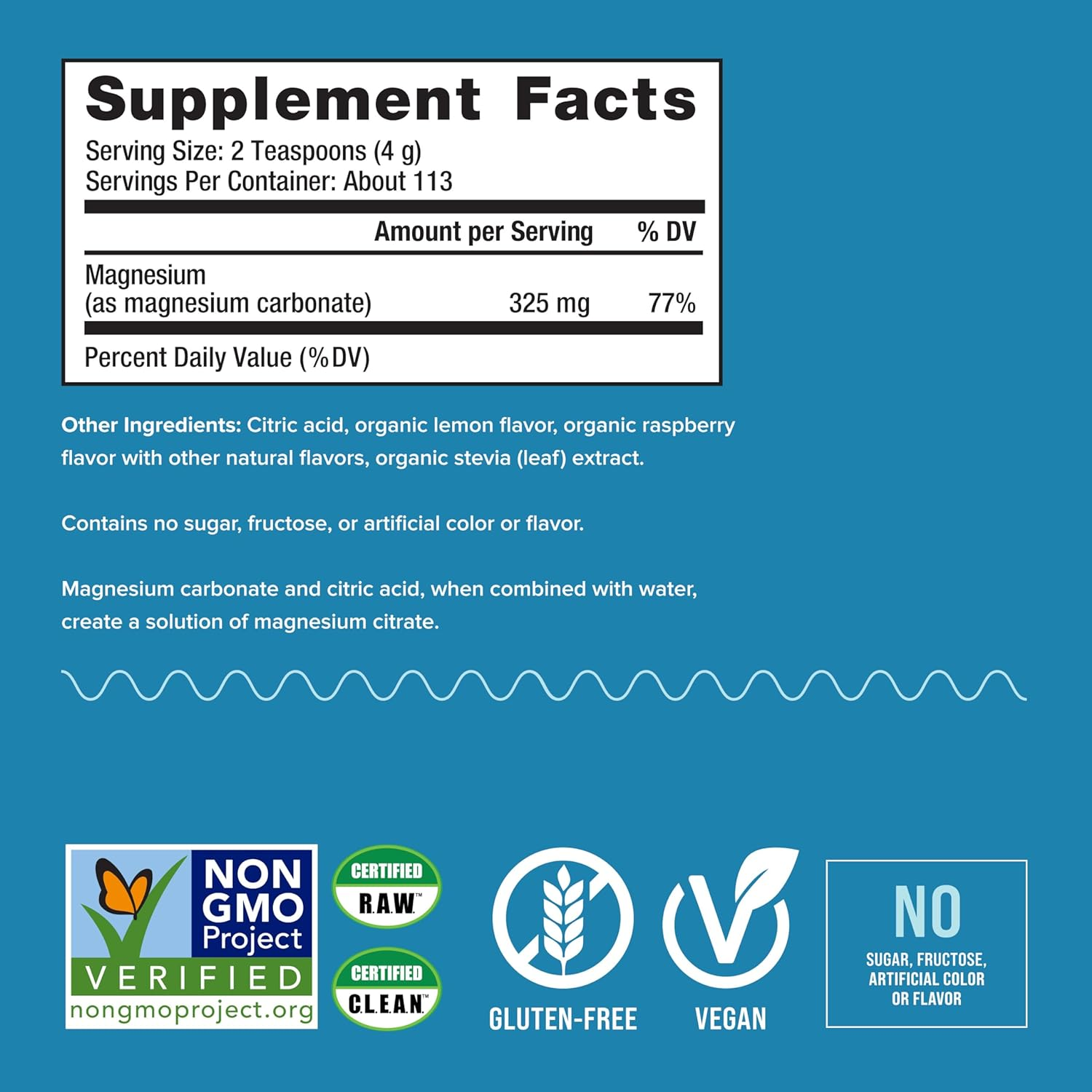 Natural Vitality Calm, #1 Selling Magnesium Supplement, Anti-Stress Drink Mix Powder, Raspberry Lemon - 16 Ounce