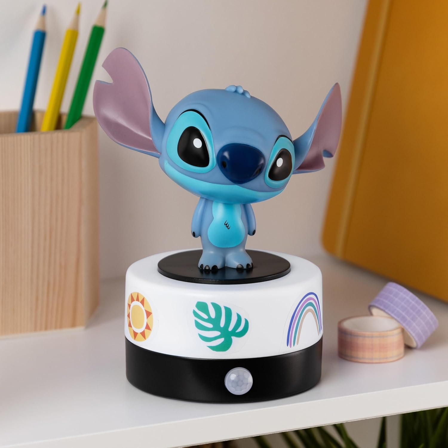 Paladone Disney Stitch Motion Sensor Room Guard and Night Light, Officially Licensed LED Lamp and Security Alarm for Kids Bedrooms, Teenagers, Home, Gift Idea image number 3