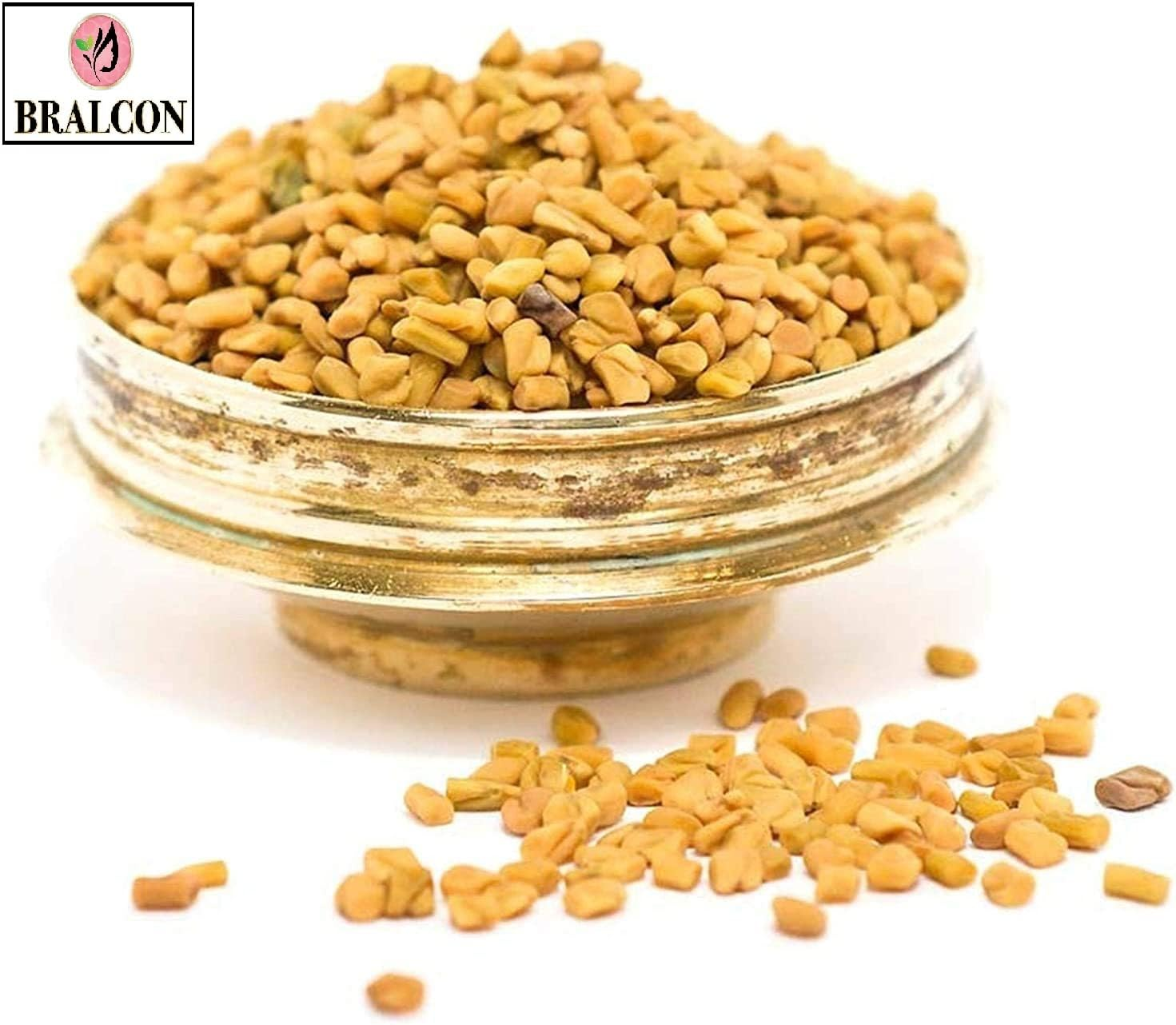 BRALCON Organic Methi Seeds Powder, Amla Powder Combo - 200G(100G X Pack of 2) |Fenugreek/Methi Seeds Powder, Amla/Gooseberry Powder for Face Pack and Hair Growth| Skin Whitening & Hair Care Powder