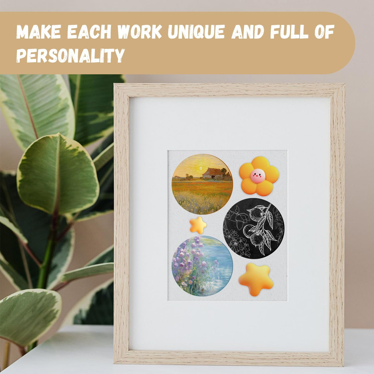 14 Pcs 5Cm Painting Stones, White/Black Thick round Rocks, Rock Painting Kit, Smooth Flat Stones River Stone for Arts, Craft, Painting, DIY and Home Decoration(6Pcs Black/ 8Pcs White) image number 1