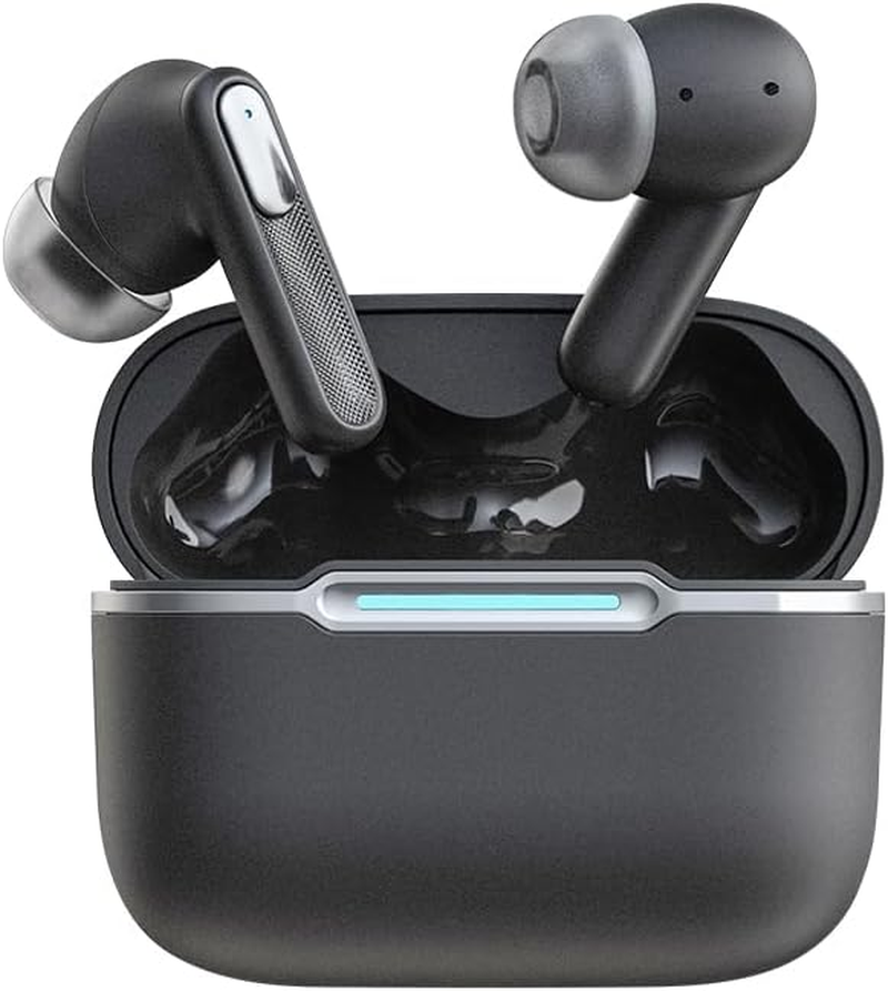 Slub Wireless Headphones Bluetooth 5.4 In-Ear Design, Auto Pairing, ANC+ENC Noise Cancelling, Hifi Sound Quality Parents and Elderly Relatives. (Black) image number 6