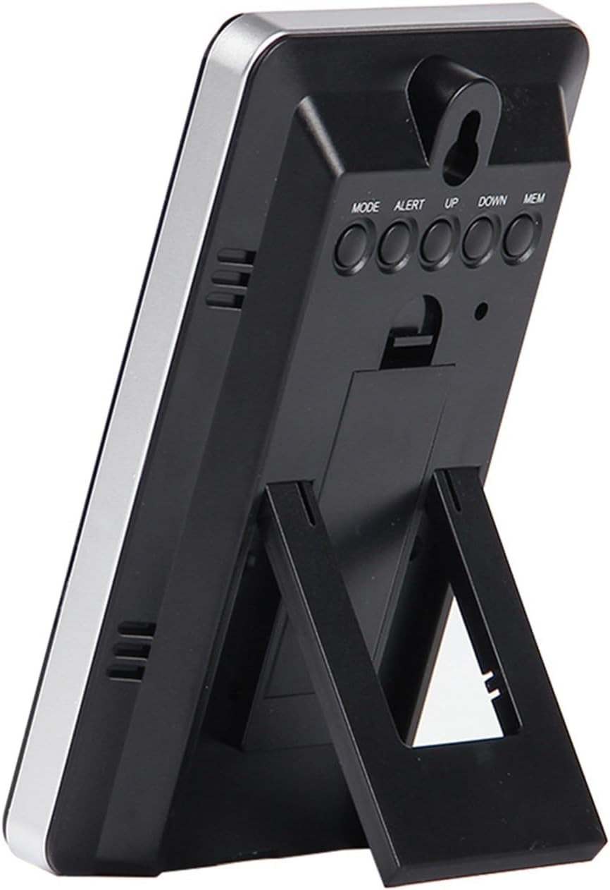 Wall-Mounted Weather Clock Household Indoor and Outdoor Thermometers and Hygrometers, Comfort Indicating Temperature Trends, Electronic Alarm Clocks image number 1