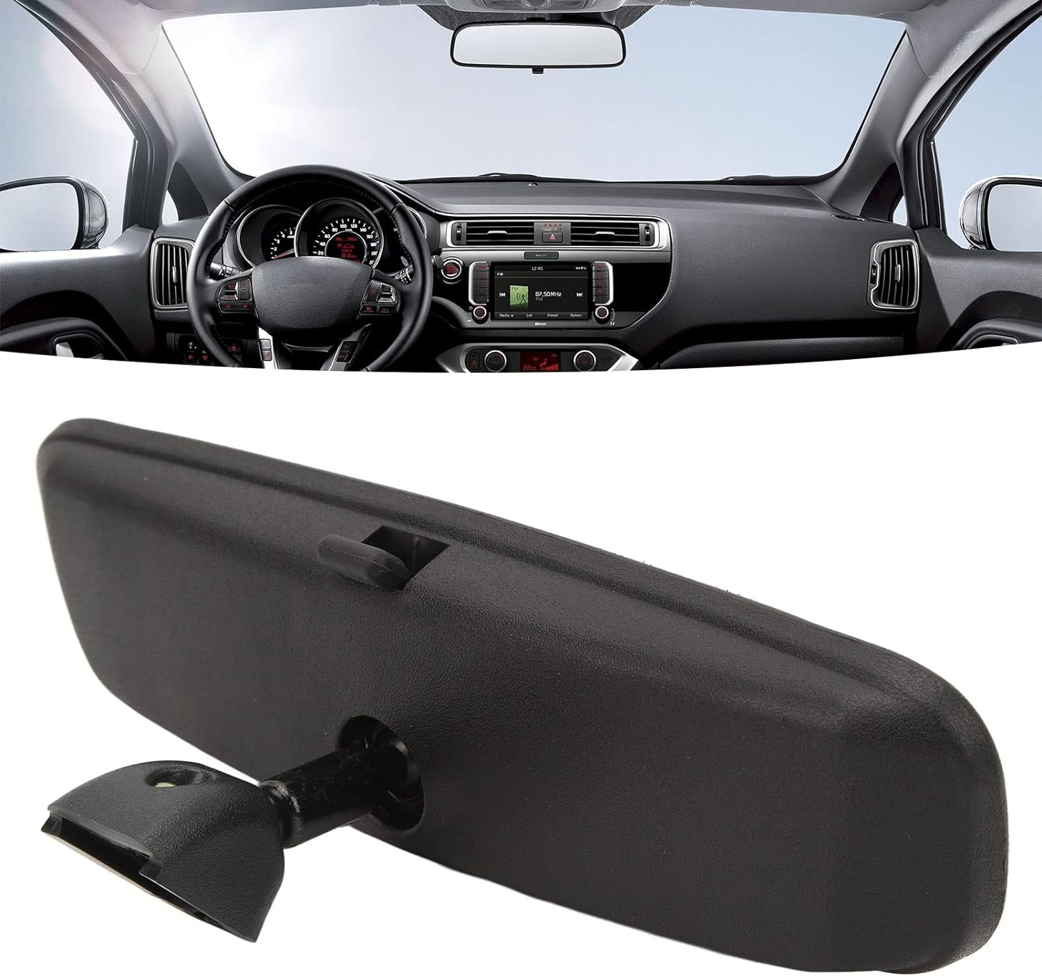 Interior Rear View Mirror, 85101 3X100 inside Rearview Mirror Replacement for Hyundai Accent Tucson, for Hyundai Elantra, for Hyundai Tucson, for Kia Sportage image number 6