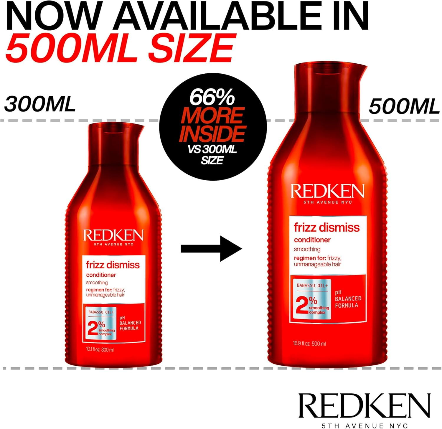 Redken Frizz Dismiss Conditioner | Weightless Frizz Control | anti Frizz | Moisturize and Smooth | Provides Soft, Silky Hair | for Frizzy Hair | Sulfate-Free | 500Ml image number 6