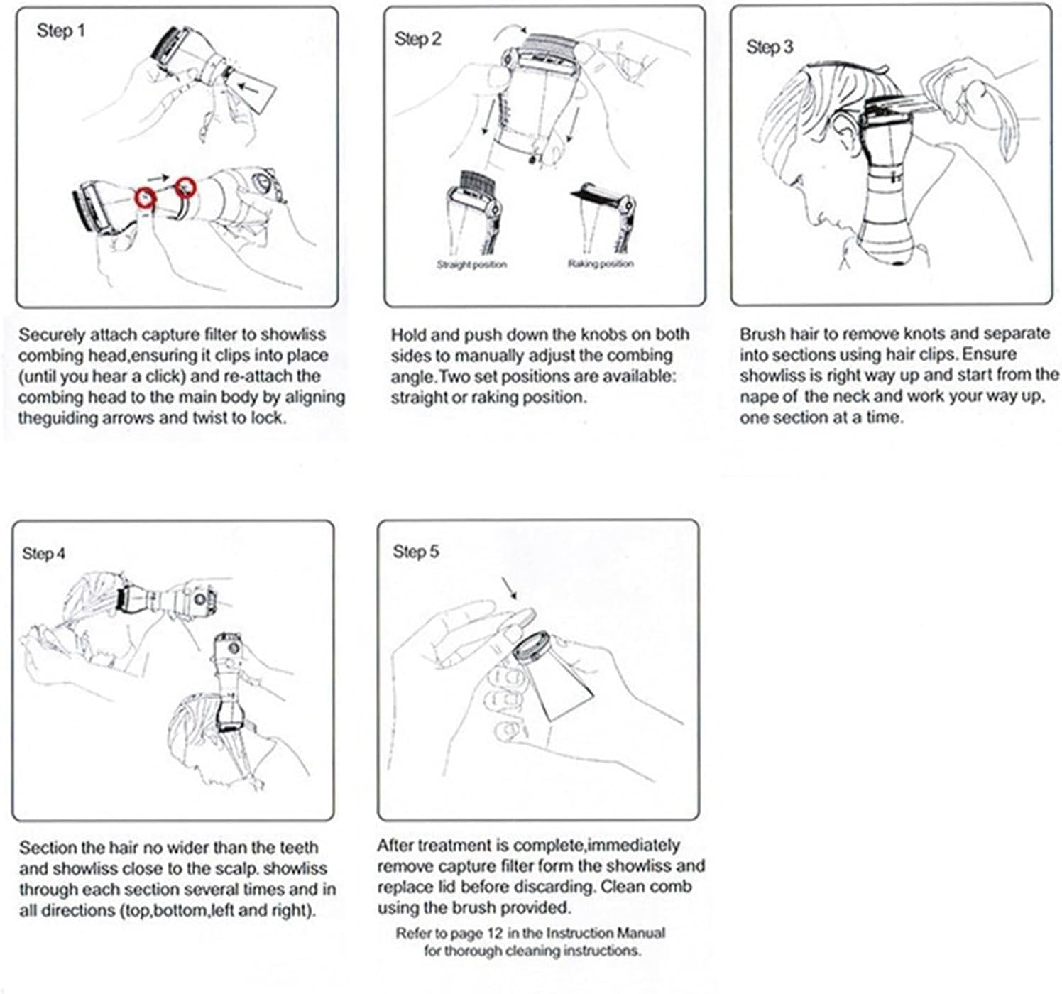 Electronic Head Lice Remover Head Lice Comb Out Performs Other Head Lice Combs and Lice Shampoo Removes Lice and Eggs image number 4