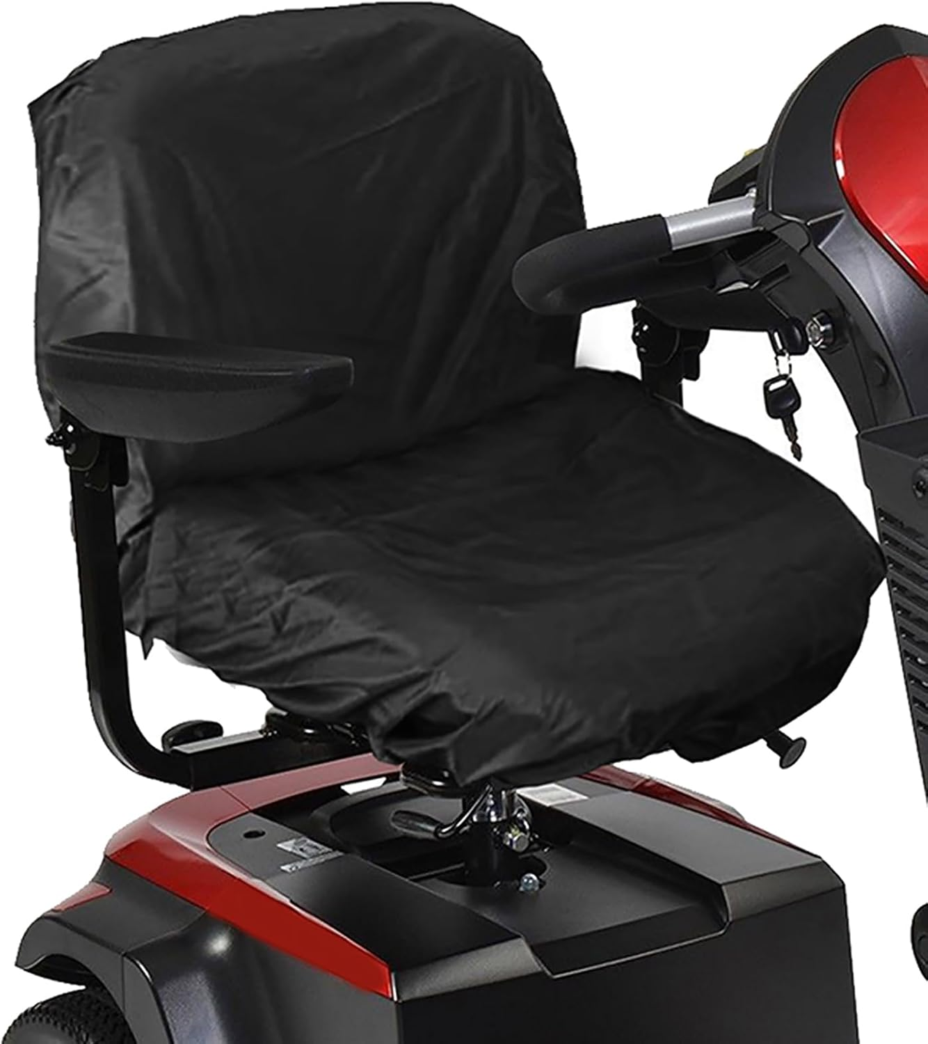 Mobility Scooter Cover, Professional Waterproof Seat Cover Waterproof Nylon Electric Scooter Cover for Electric Wheelchairs Mobility Scooter (Black) image number 5