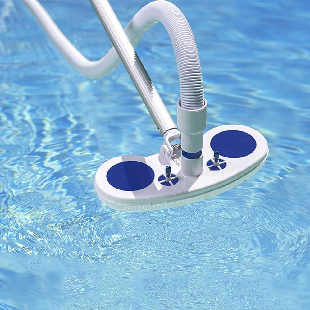 Swimming Pool Suction Head, Plastic Cleaning Supplies, Oval Shaped Suction Brushes for Gaming Consoles, Suitable for Wading Sports, Efficient Cleaning and Easy Removal of Stains (Blue and White) image number 5