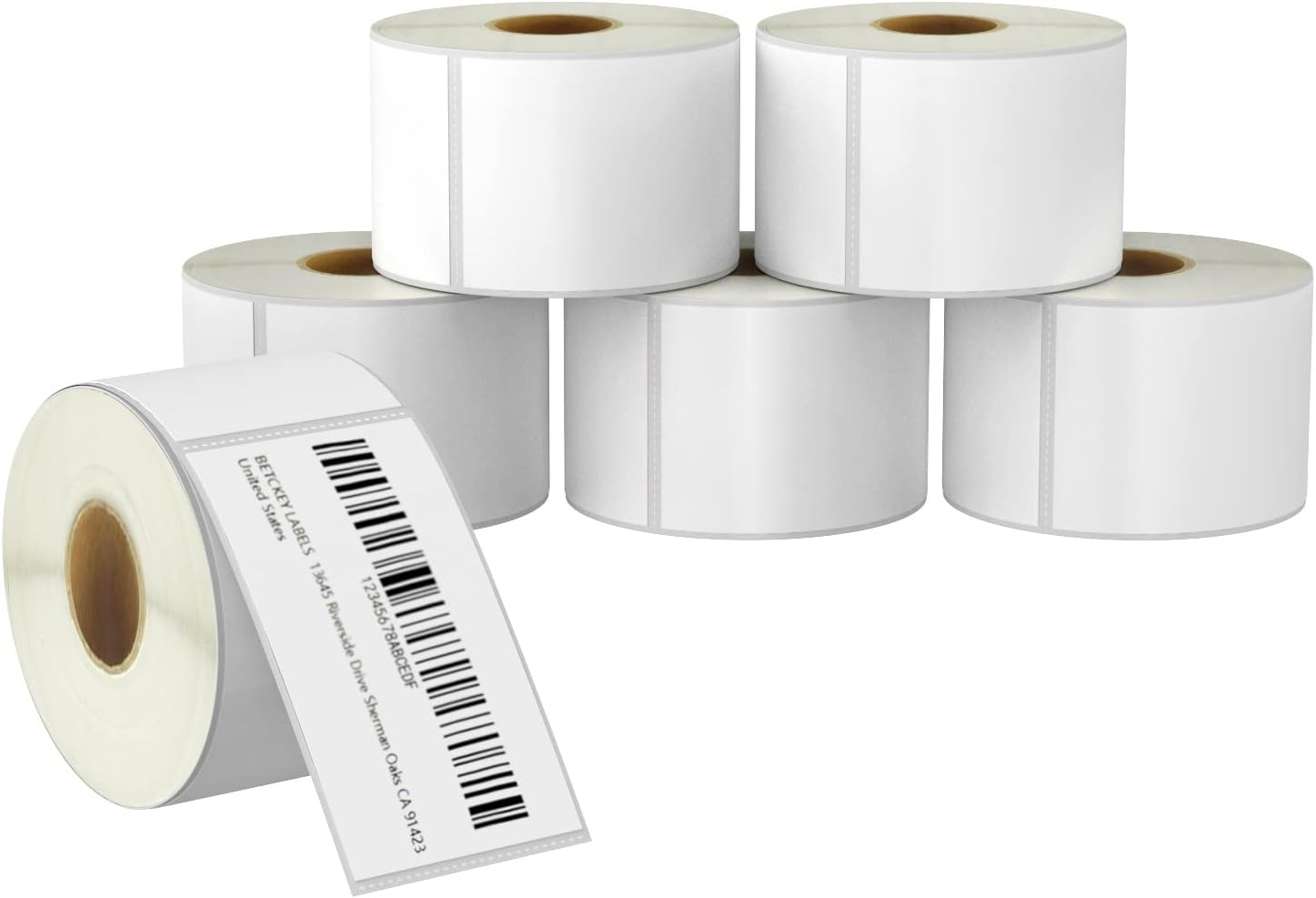 BETCKEY - 102Mm X 102Mm(4 in X 4 In) Perforated 350 Compatible with Zebra & More Printers [6 Rolls/2100 Labels] image number 2