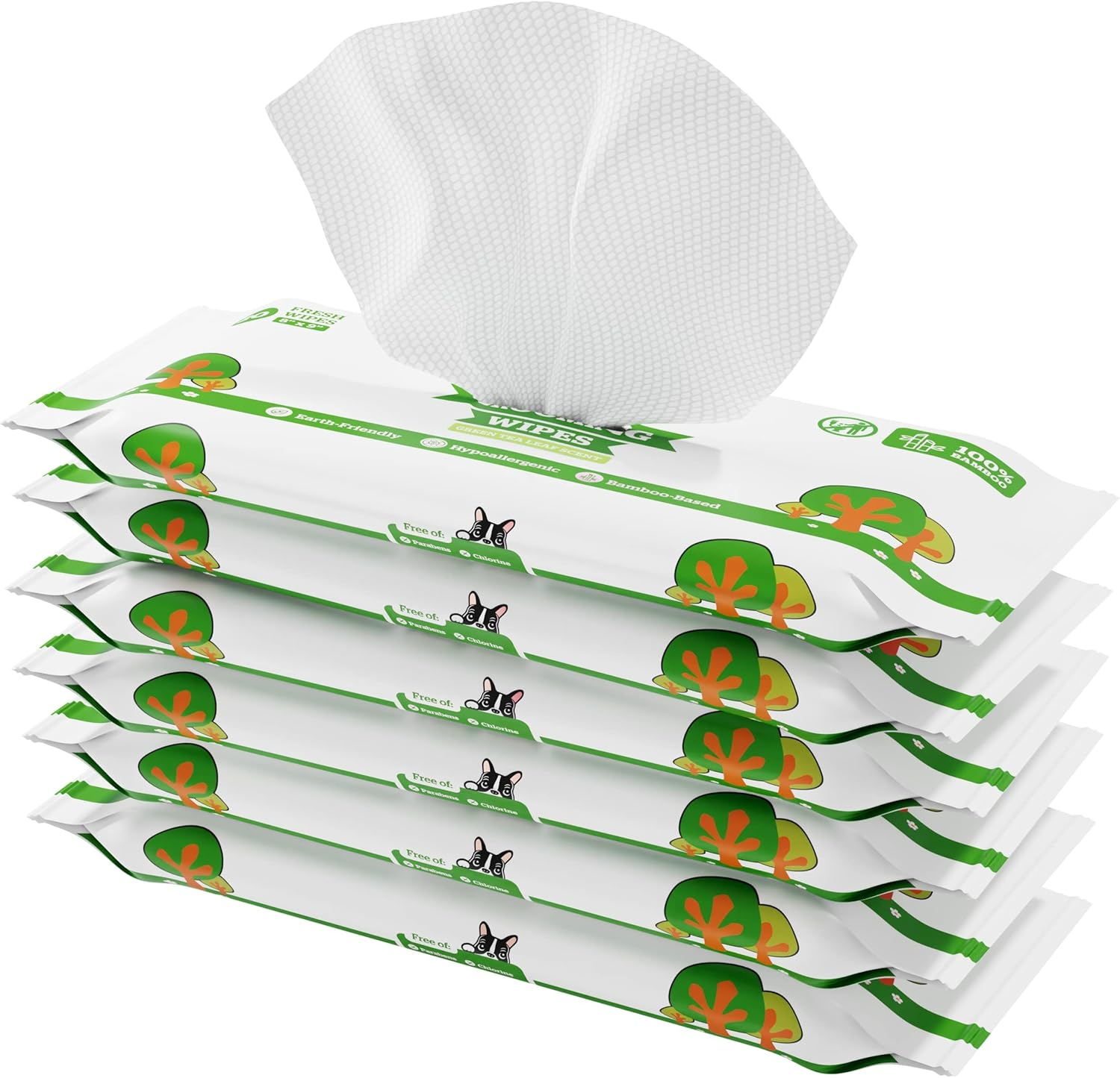 Pogi'S Dog Grooming Wipes - 100 Dog Wipes for Cleaning and Deodorising - Plant-Based, Hypoallergenic Pet Wipes for Dogs, Puppy Wipes - Quick Bath Dog Wipes for Paws, Butt, & Body - Fragrance Free