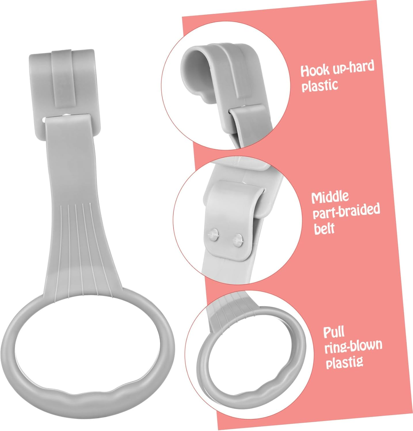 Garneck Boy Girl Bed Standing Safety Ring Mobile for Crib Play Cot Pull Rings Hanging Toys Boy Girl Travel Bed image number 3