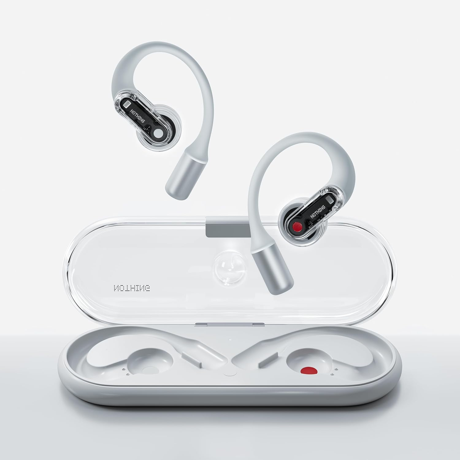 Nothing Ear (Open) Open-Ear Headphones with Two Microphones and AI Clear Voice, Open Sound Technology, IP54 Dust and Water Resistant, 30 Hours Playback and Extended EQ - White image number 5