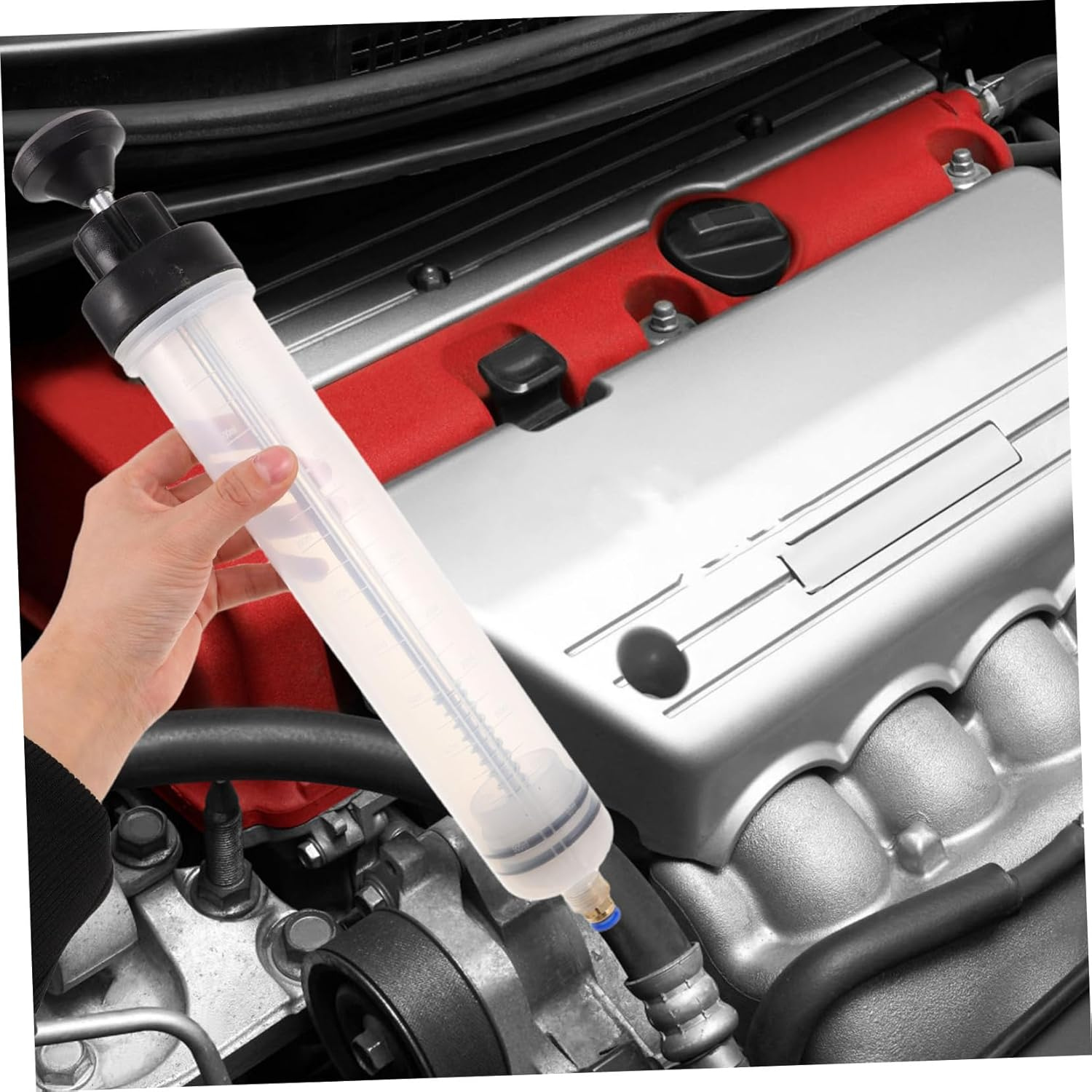 FELTECHELECTR Brake Fluid Changer Tool Auto Injection Syringe for Oil Change Fluid Extractor Multi-Purpose image number 5