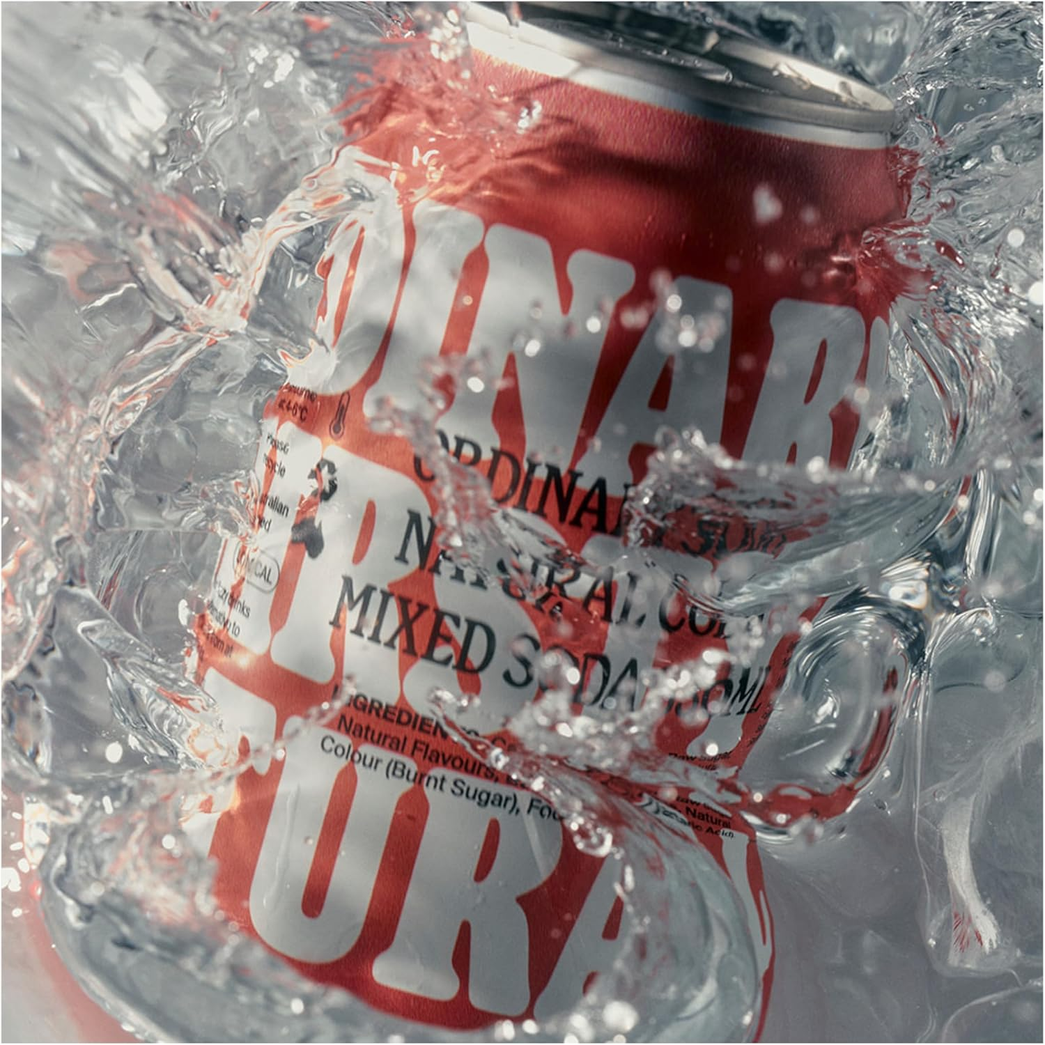 Ordinary Soda Natural Lo-Cal Soft Drink 12X330Ml &ndash; Australian-Made Sparkling Soft Drink, Natural Flavours, Botanical Extracts. Less than 2G of Sugar per 100Ml Serving Size 12 Cans Bold & Smoky Cola image number 2