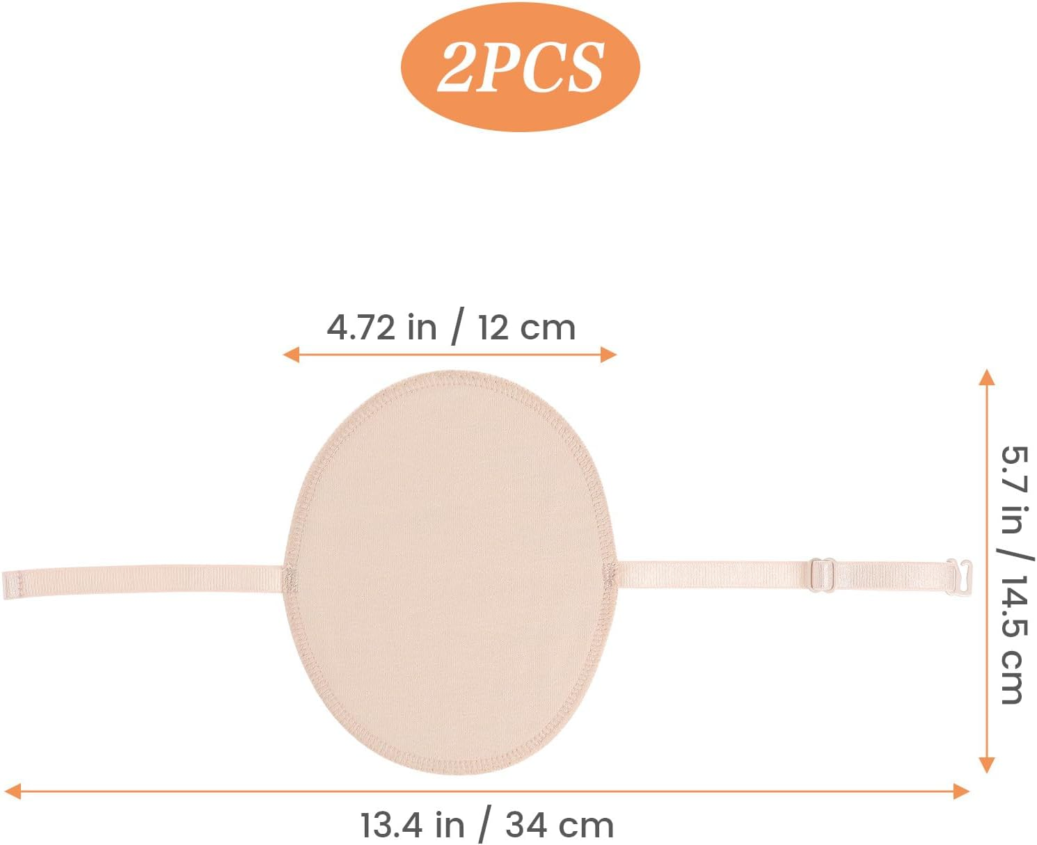 Iplusmile 1 Pair Underarm Sweat Absorbing Pads, Combed Cotton Soft Reusable Anti-Perspiration Patches for Use, Absorbent Sweat Pads Suitable for Sensitive Skin image number 3