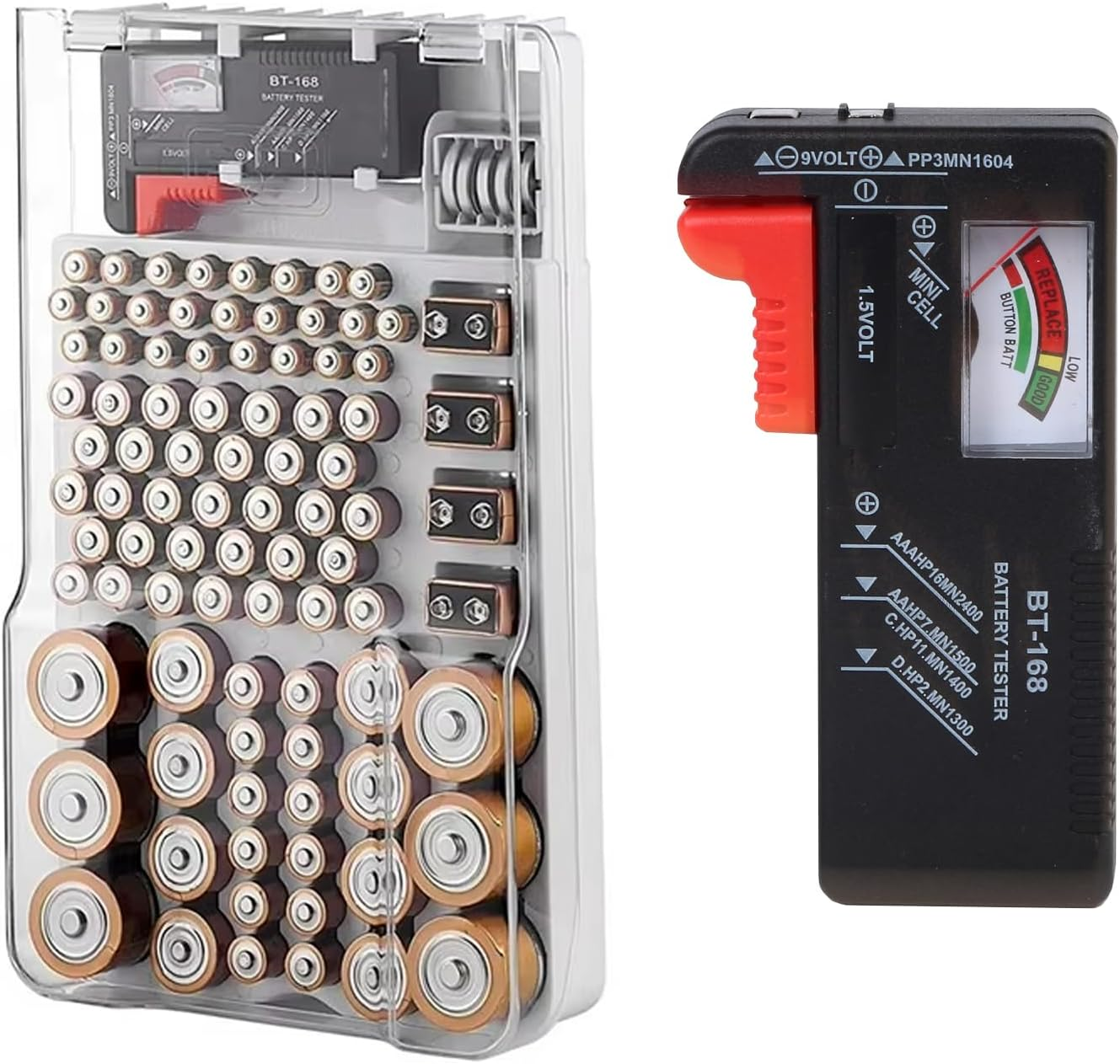 Battery Box Organiser Storage Organiser with Battery Tester image number 5