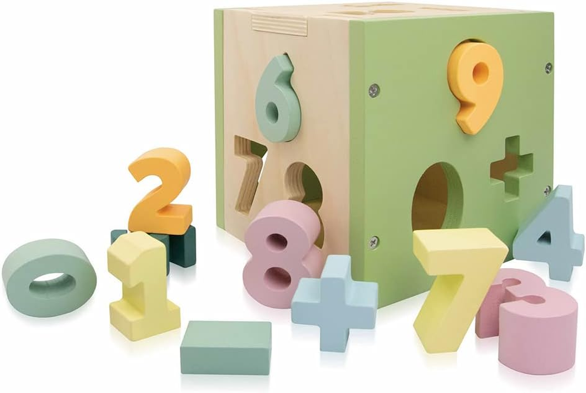 Sassi Junior Wooden Number Sorter and Book Toy image number 1