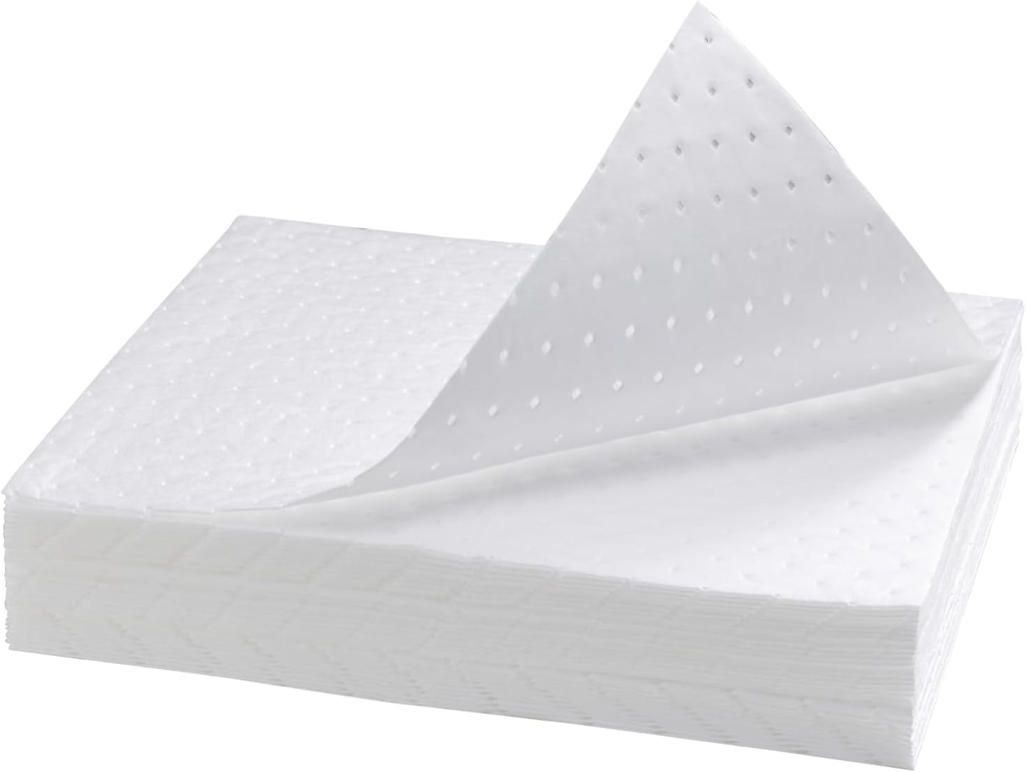 15" X 20" Heavyweight Oil Absorbing Pads,White Absorbing Heavy Weight Oil-Only Absorbent Mat Pad 30Pad (30PCS) image number 1