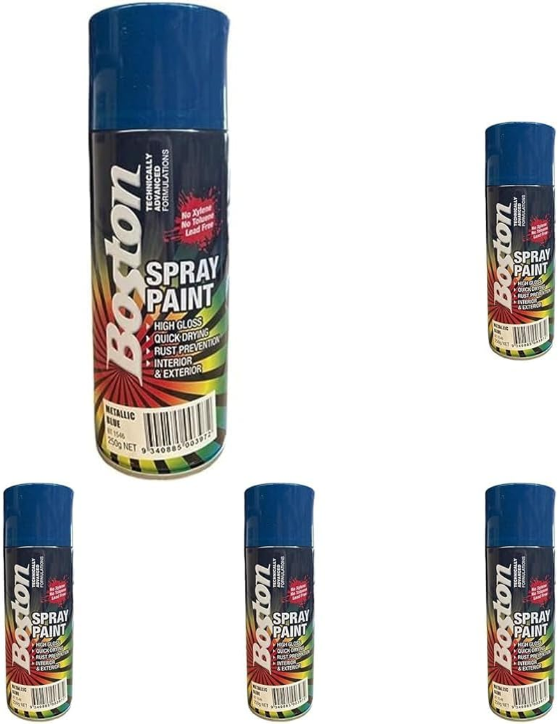 Boston Spray Paint 250 Gram Metallic Blue image number 1
