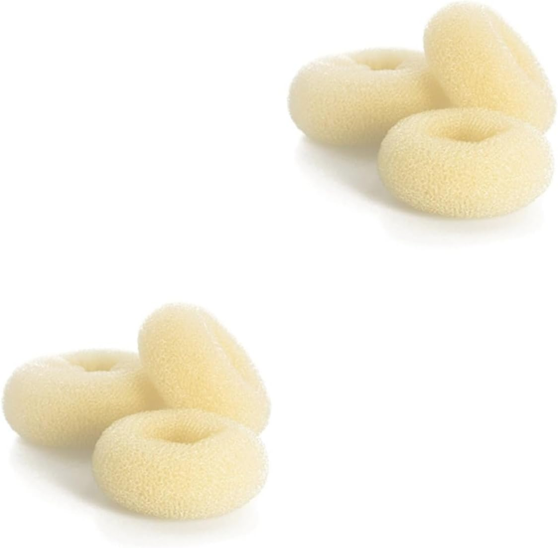 Ipetboom 6Pcs Hair Donut Bun Maker Styler round Chignon for Women S for Quick and Easy Messy Bun Creations - Beigex2Pcs image number 2