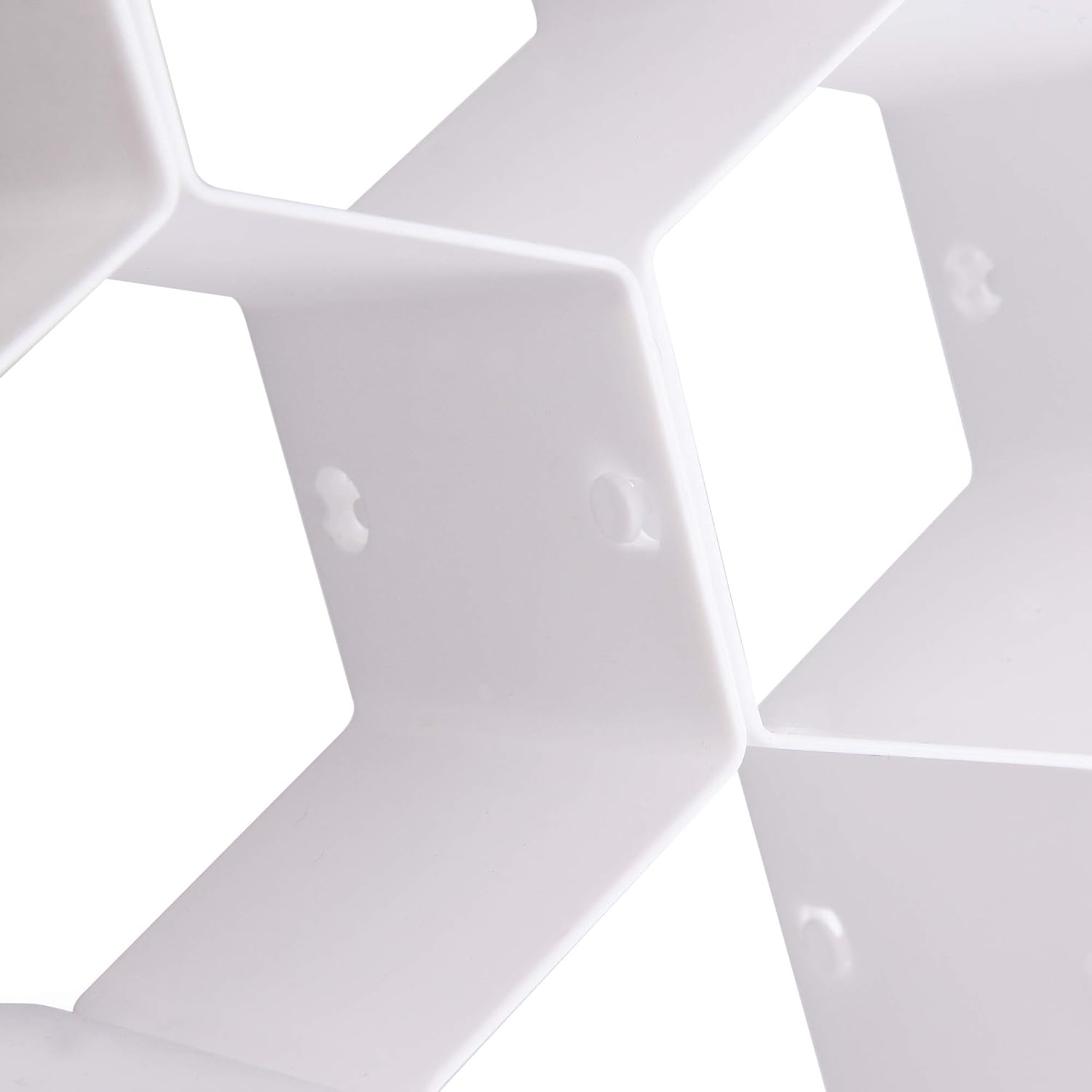 JIAKAI Honeycomb Drawer Organizer，Partition Bee Style Underwear Socks Bras Ties Belts Scarves Drawer Divider Cabinet Clapboard(White-8 Pieces) image number 3